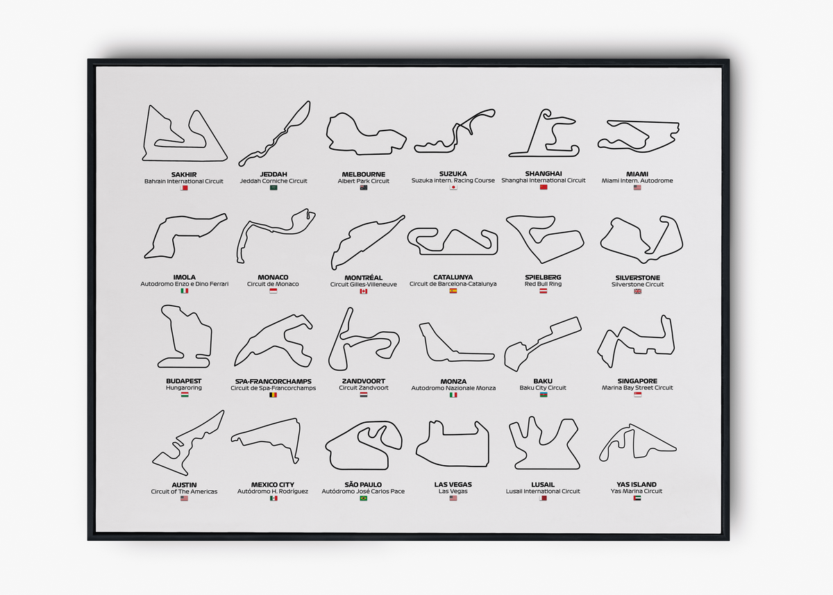 Quadro F1 Circuits 2024