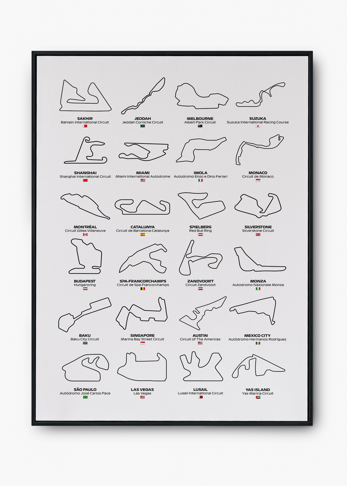 Quadro F1 Circuits 2024 II