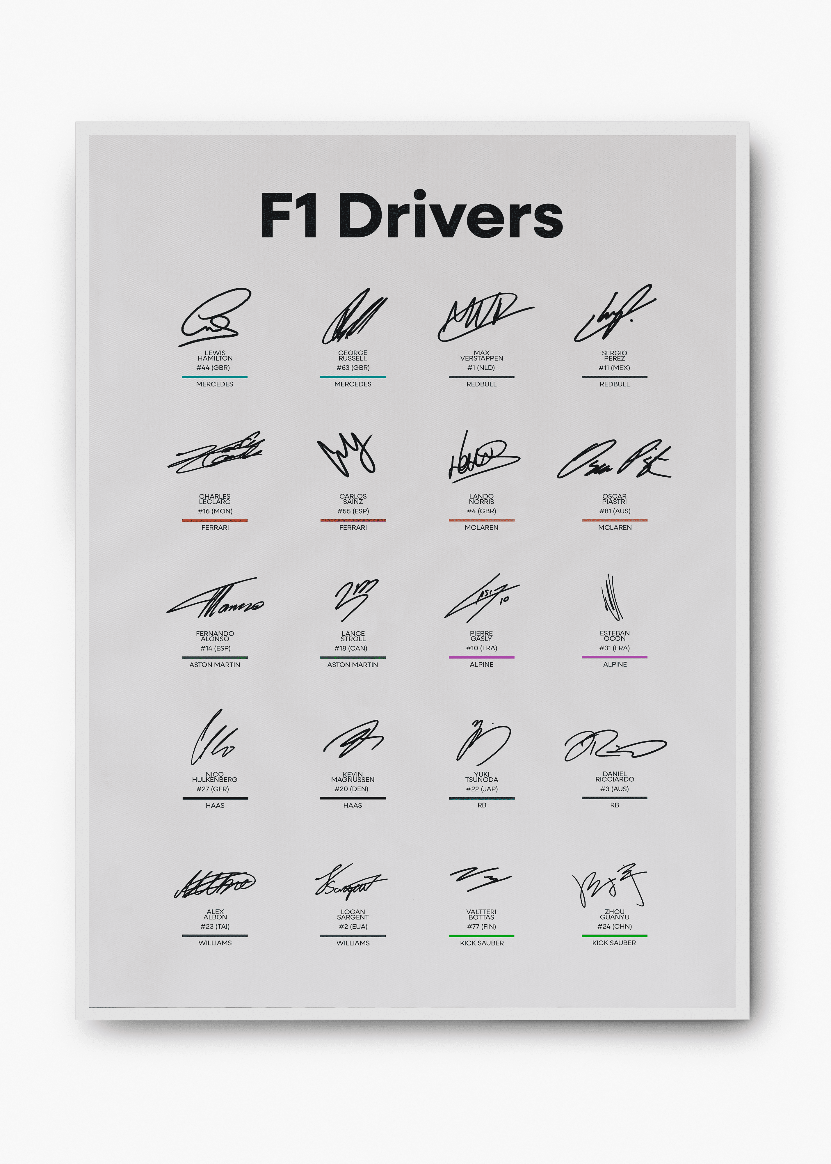 Quadro F1 Drivers 2024