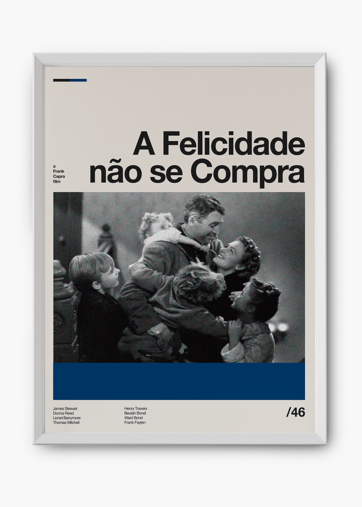 Quadro decorativo A Felicidade Não Se Compra — arte inspiracional para parede | Cübe Quadros