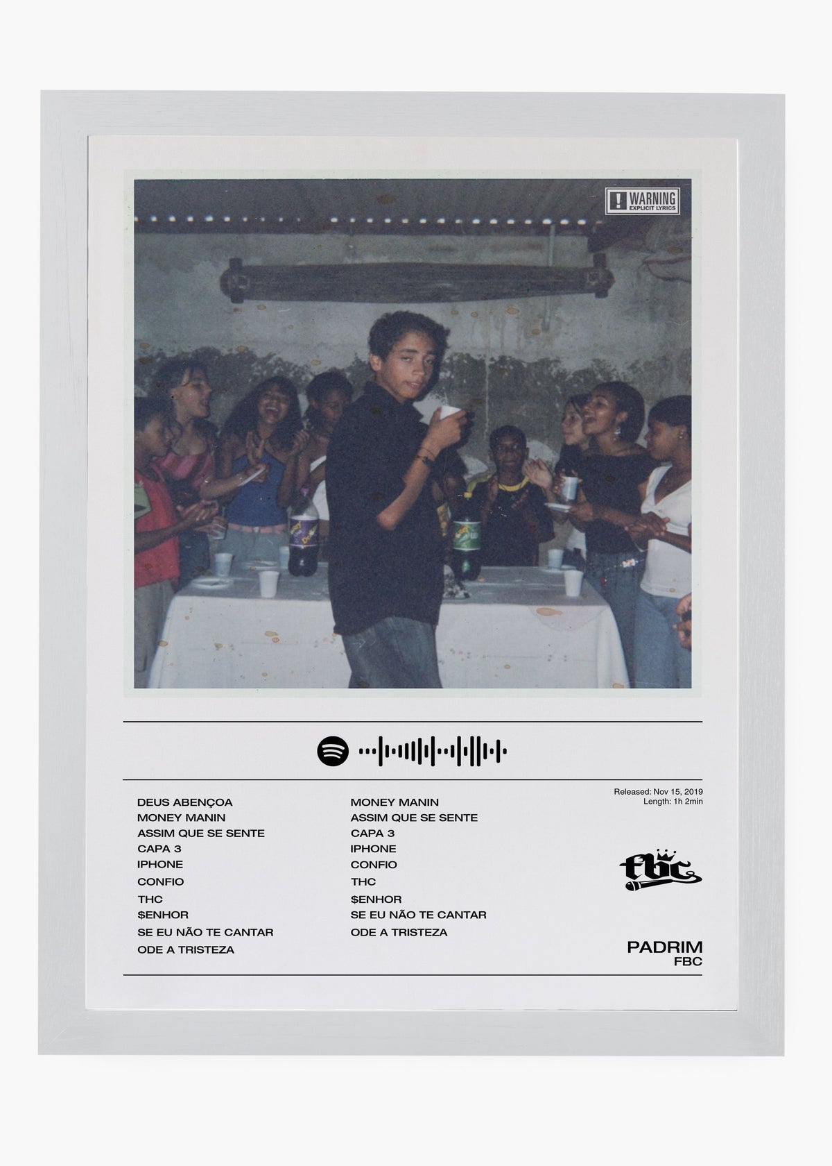 Quadro decorativo FBC PADRIM — arte musical para parede | Cübe Quadros
