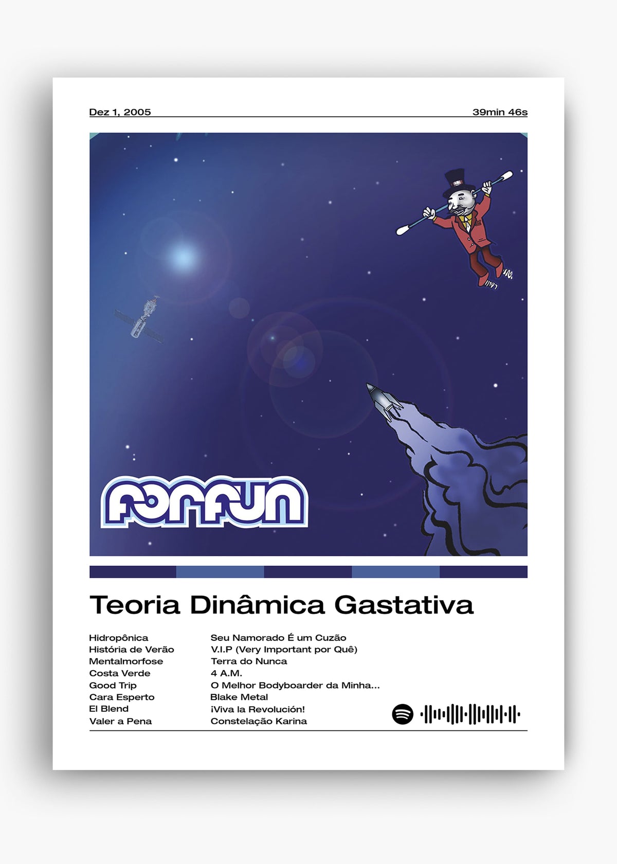 Quadro decorativo Forfun Teoria Dinâmica Gastativa — arte musical para parede | Cübe Quadros