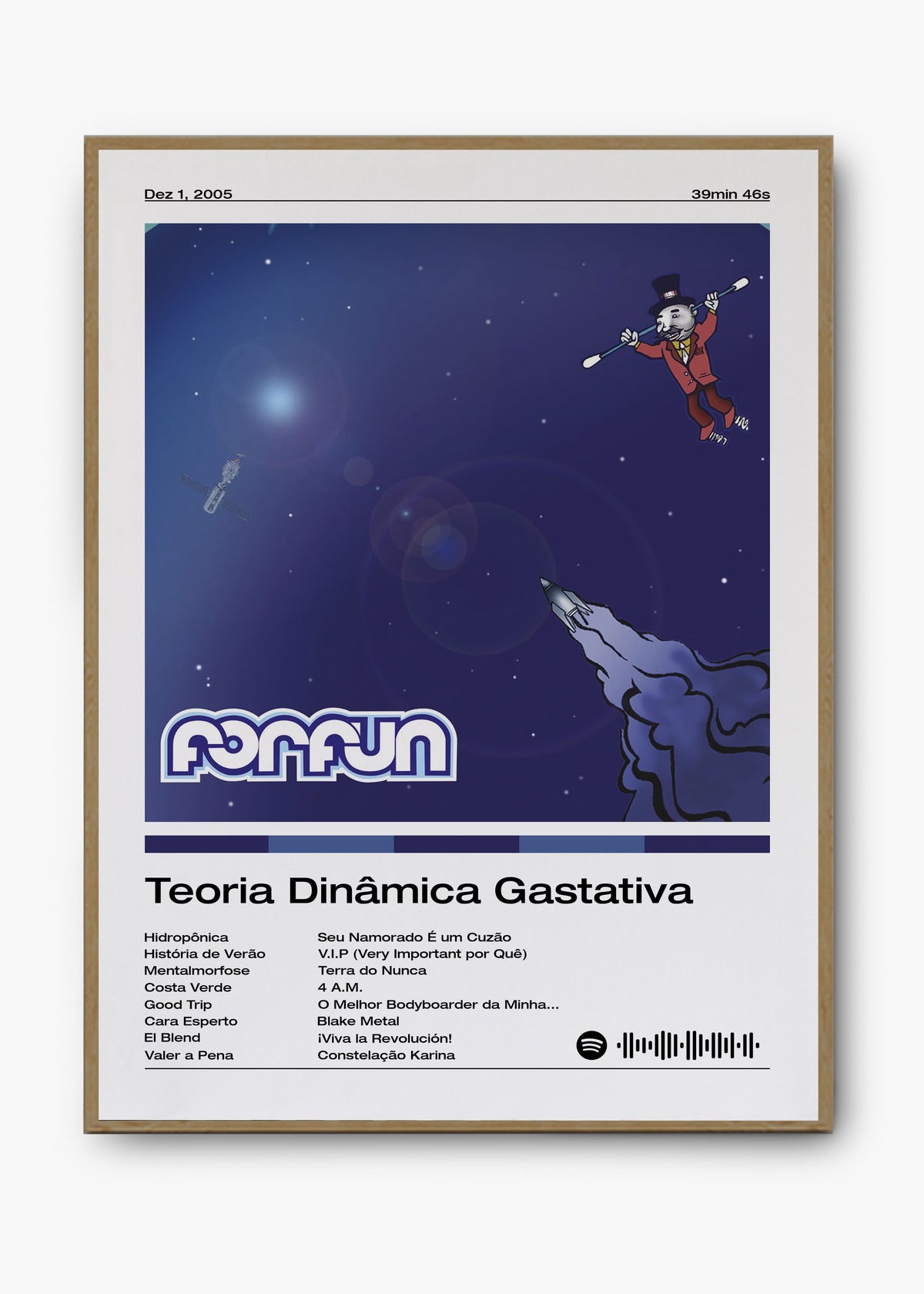 Quadro decorativo Forfun Teoria Dinâmica Gastativa — arte musical para parede | Cübe Quadros