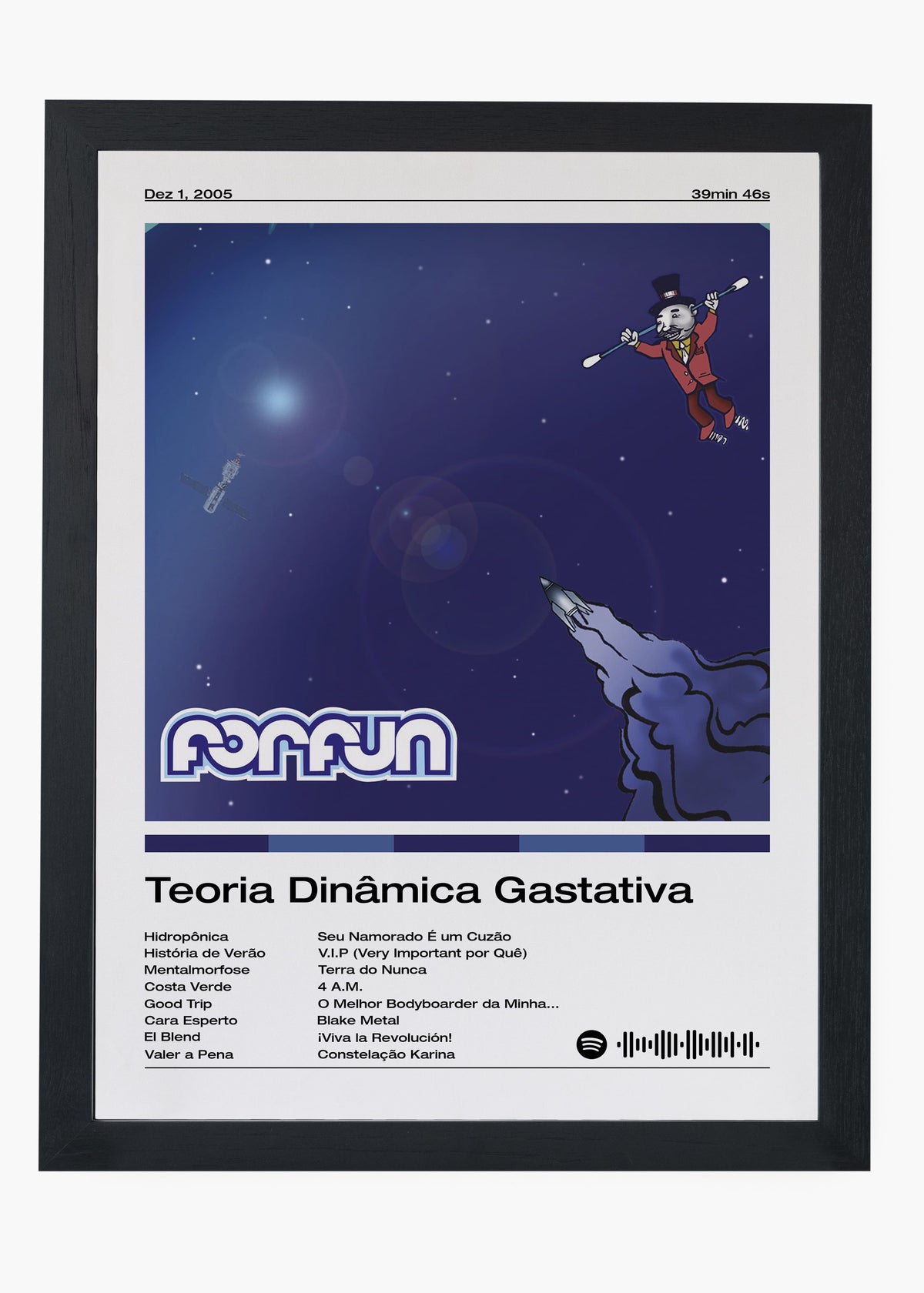 Quadro decorativo Forfun Teoria Dinâmica Gastativa — arte musical para parede | Cübe Quadros