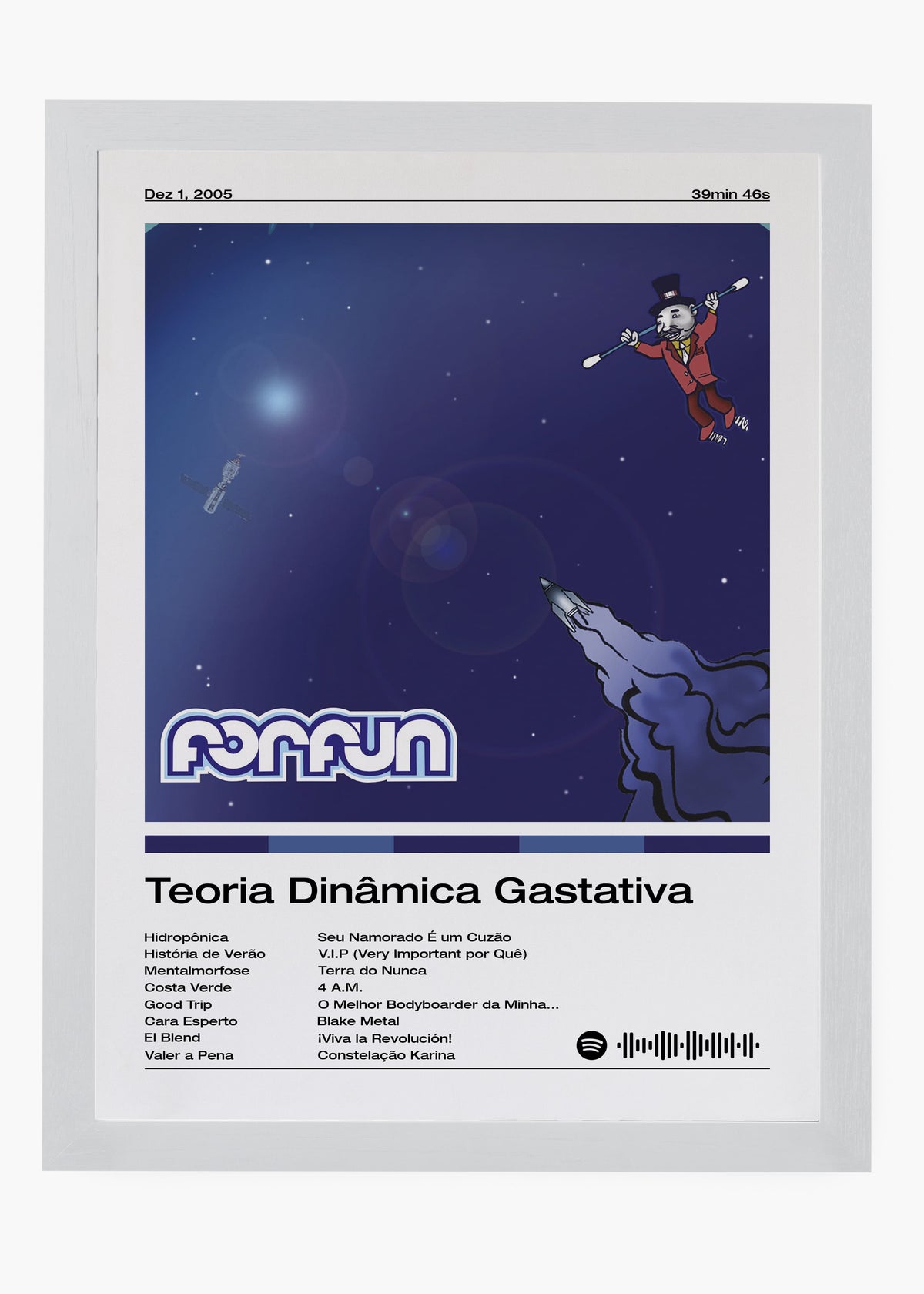 Quadro decorativo Forfun Teoria Dinâmica Gastativa — arte musical para parede | Cübe Quadros