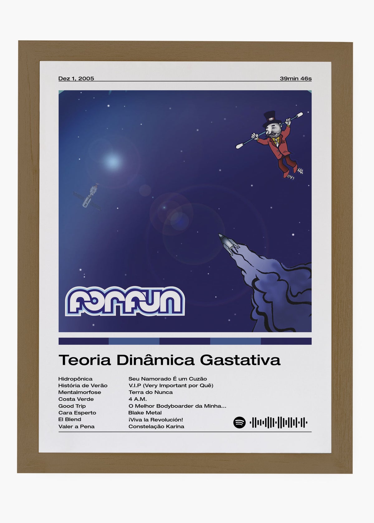 Quadro decorativo Forfun Teoria Dinâmica Gastativa — arte musical para parede | Cübe Quadros