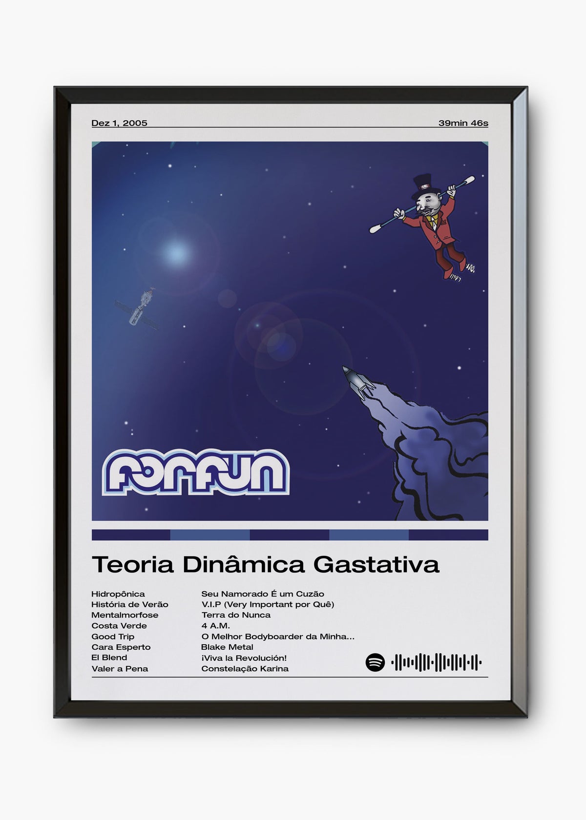Quadro decorativo Forfun Teoria Dinâmica Gastativa — arte musical para parede | Cübe Quadros