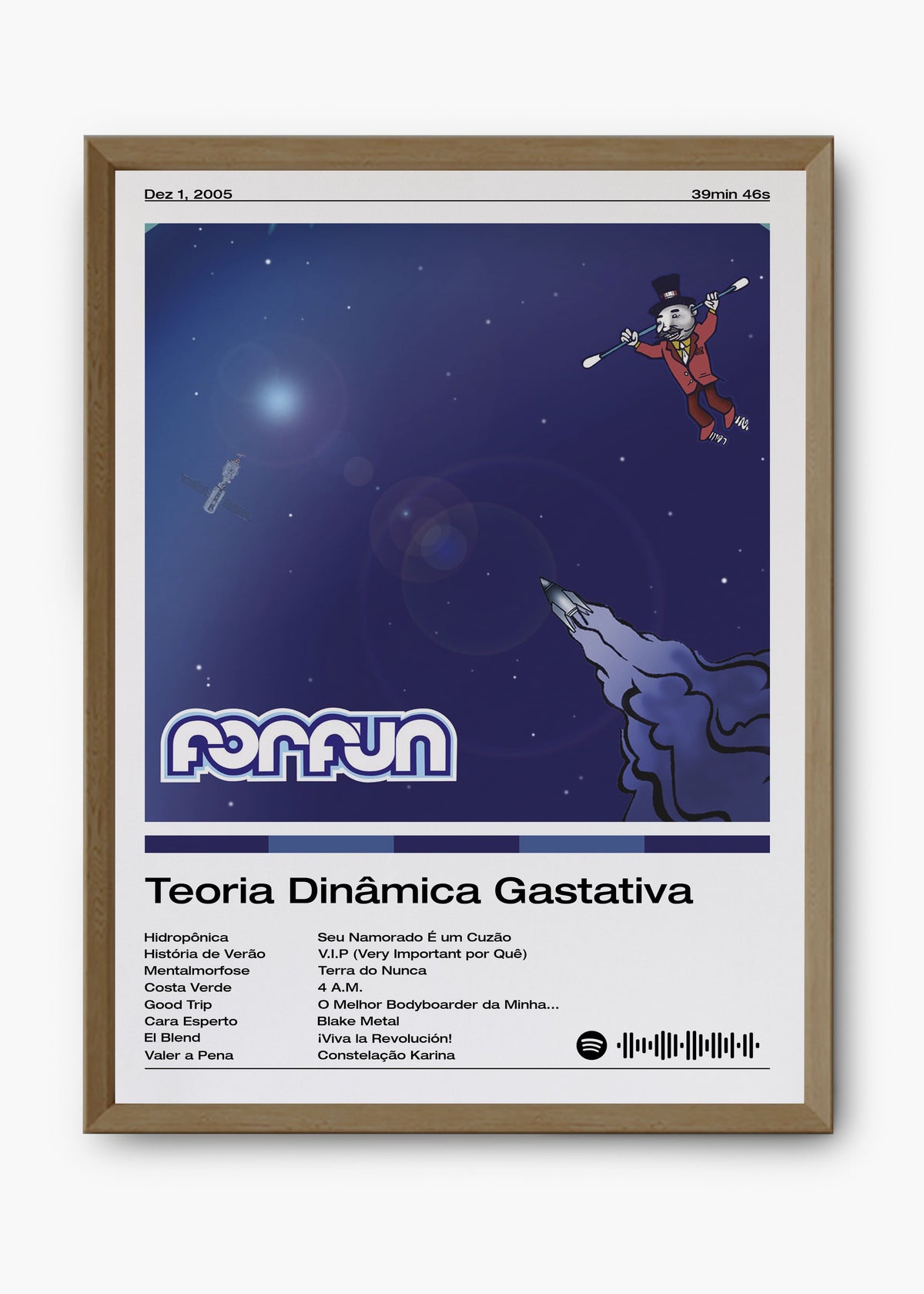 Quadro decorativo Forfun Teoria Dinâmica Gastativa — arte musical para parede | Cübe Quadros