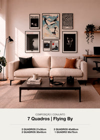 Composição de 7 Quadros - Flying By