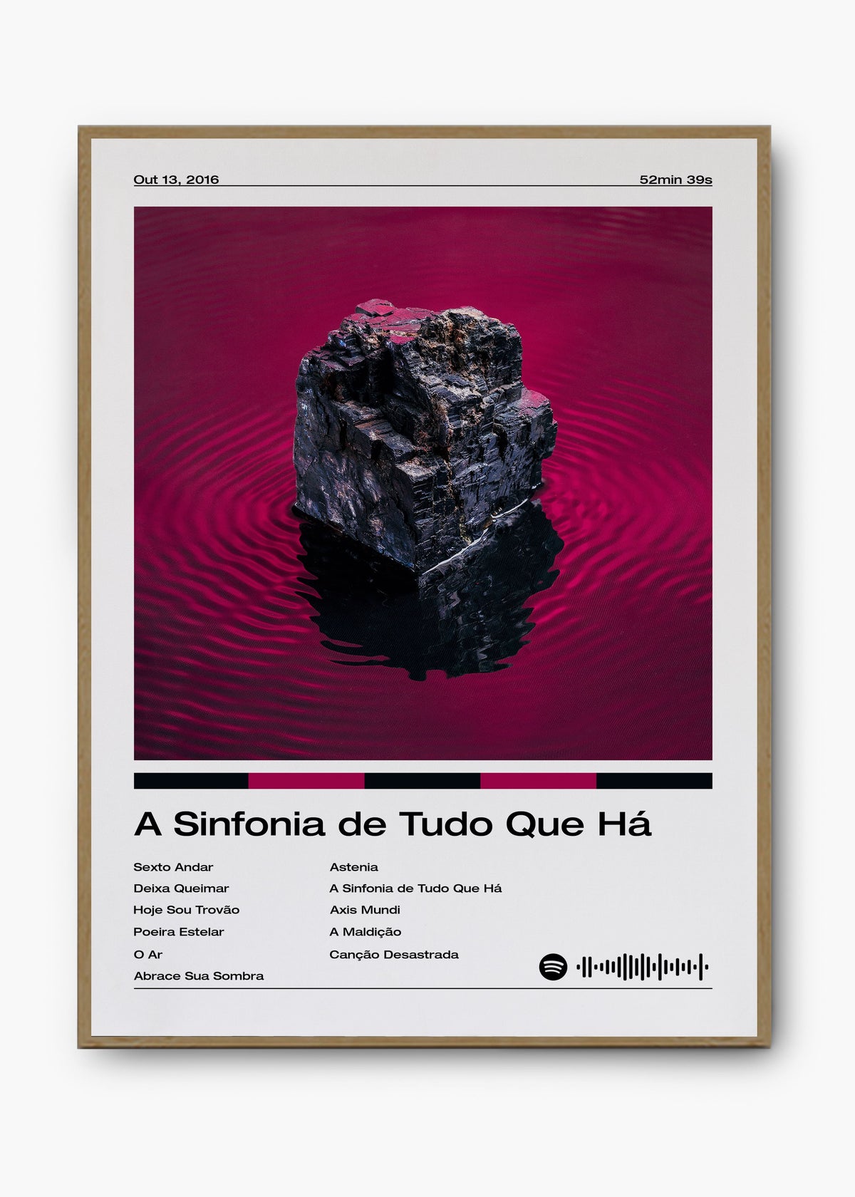 Quadro decorativo Fresno A Sinfonia de Tudo Que Há — arte musical para parede | Cübe Quadros