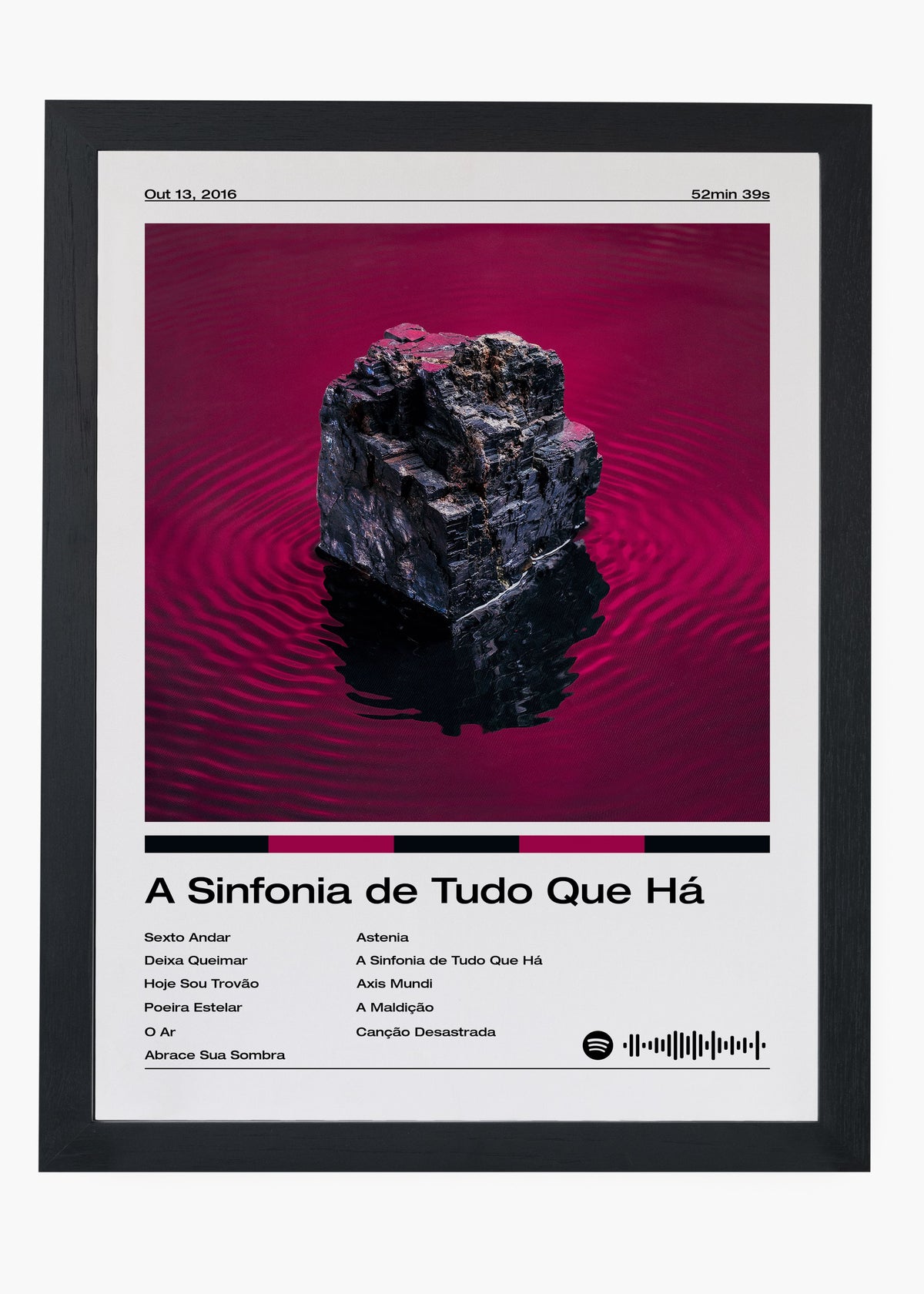 Quadro decorativo Fresno A Sinfonia de Tudo Que Há — arte musical para parede | Cübe Quadros