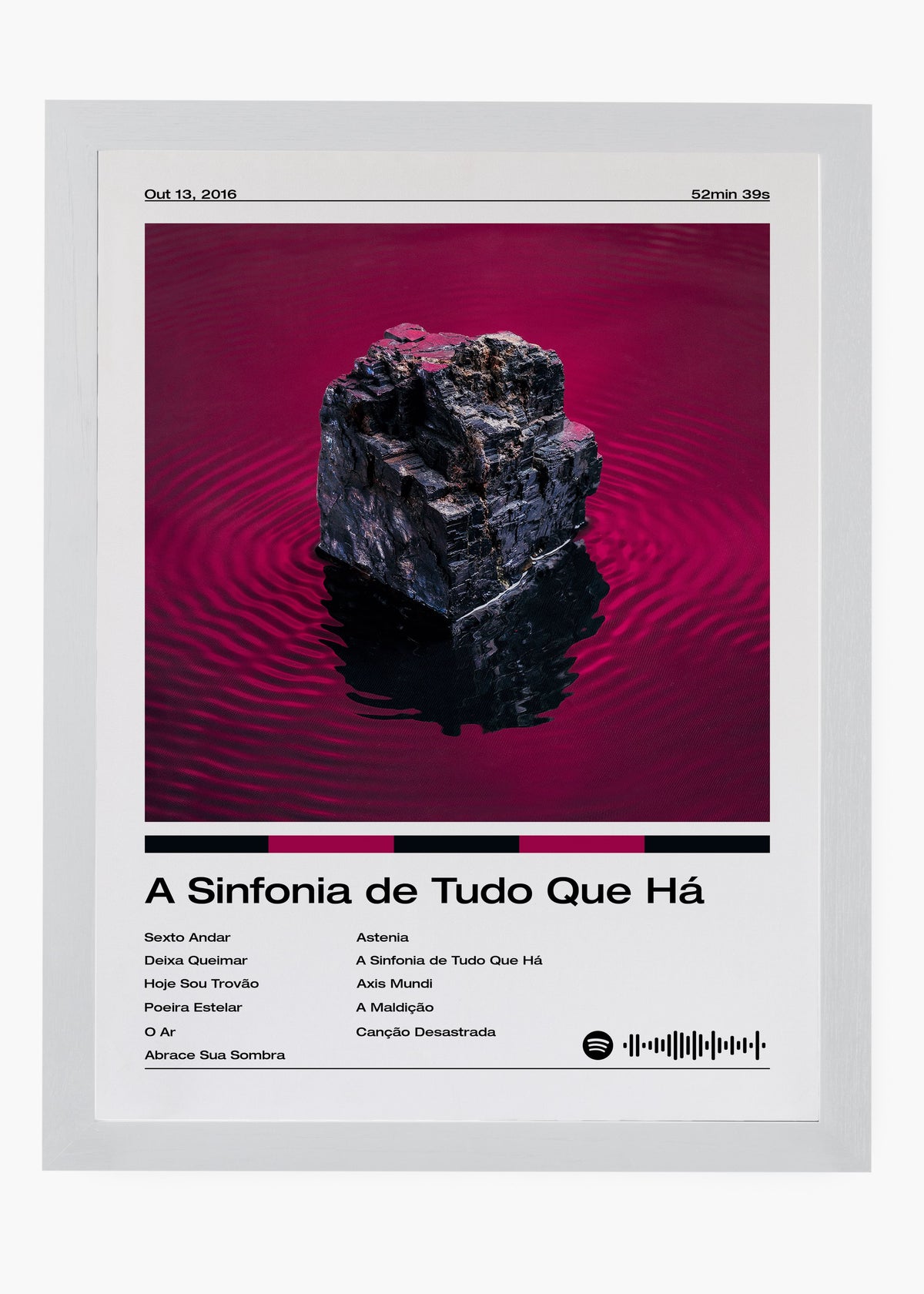 Quadro decorativo Fresno A Sinfonia de Tudo Que Há — arte musical para parede | Cübe Quadros