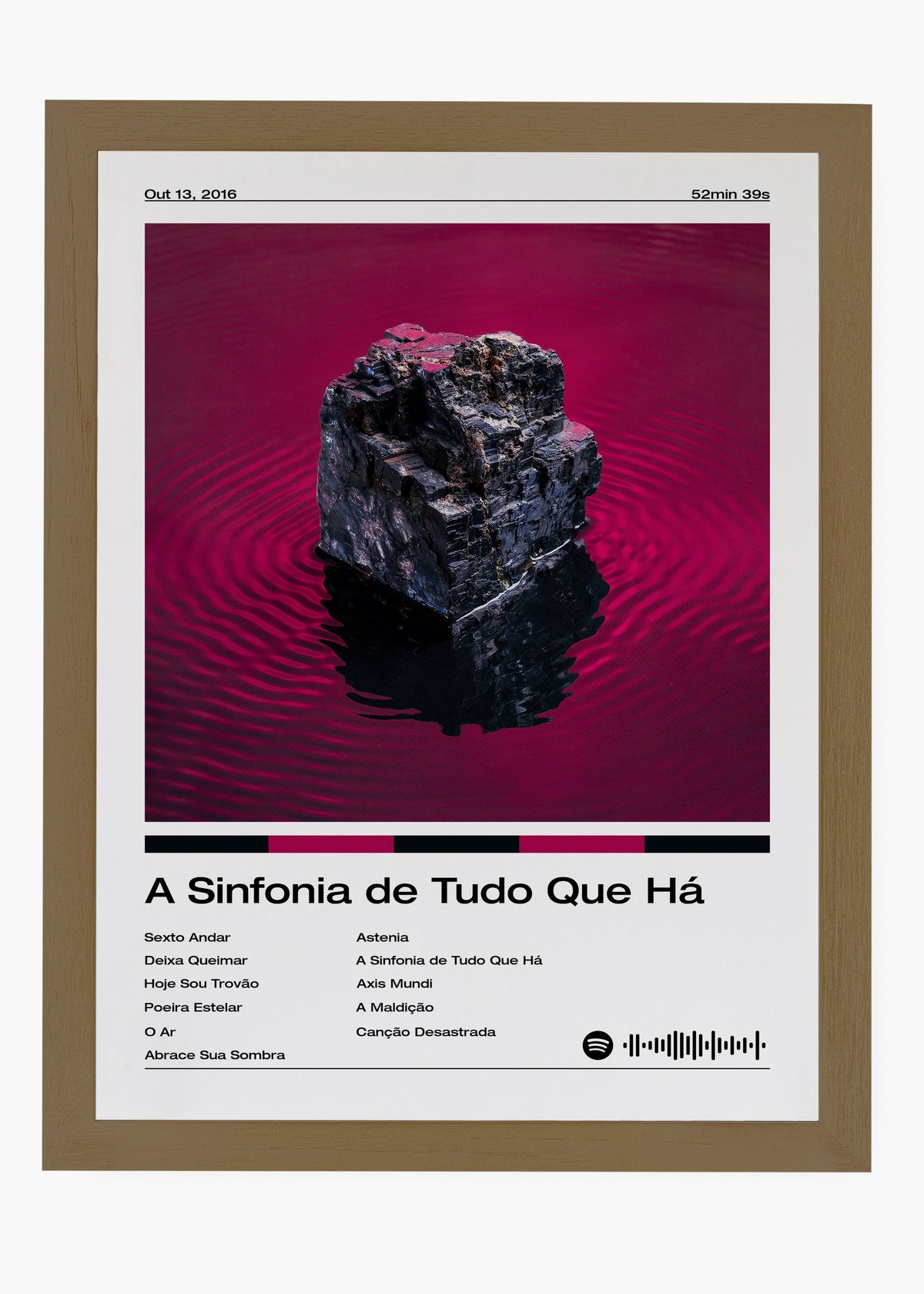 Quadro decorativo Fresno A Sinfonia de Tudo Que Há — arte musical para parede | Cübe Quadros