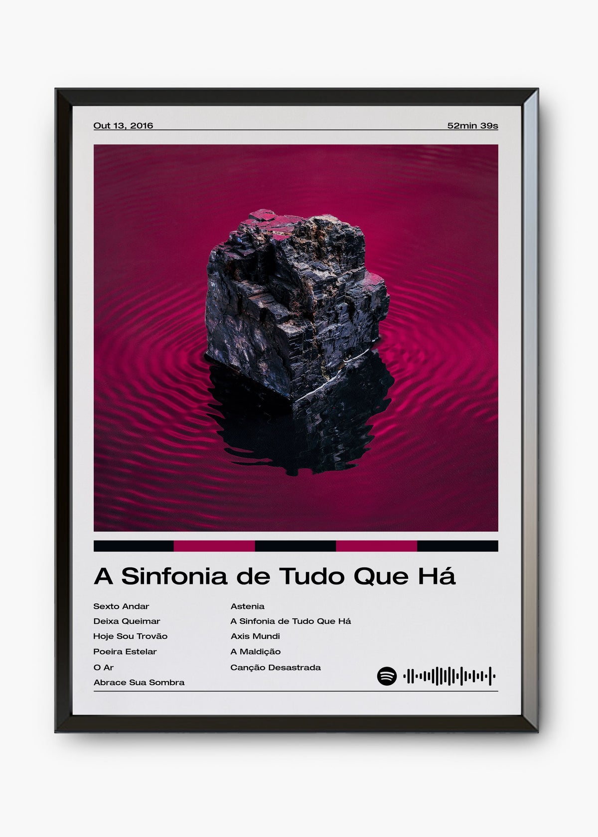 Quadro decorativo Fresno A Sinfonia de Tudo Que Há — arte musical para parede | Cübe Quadros