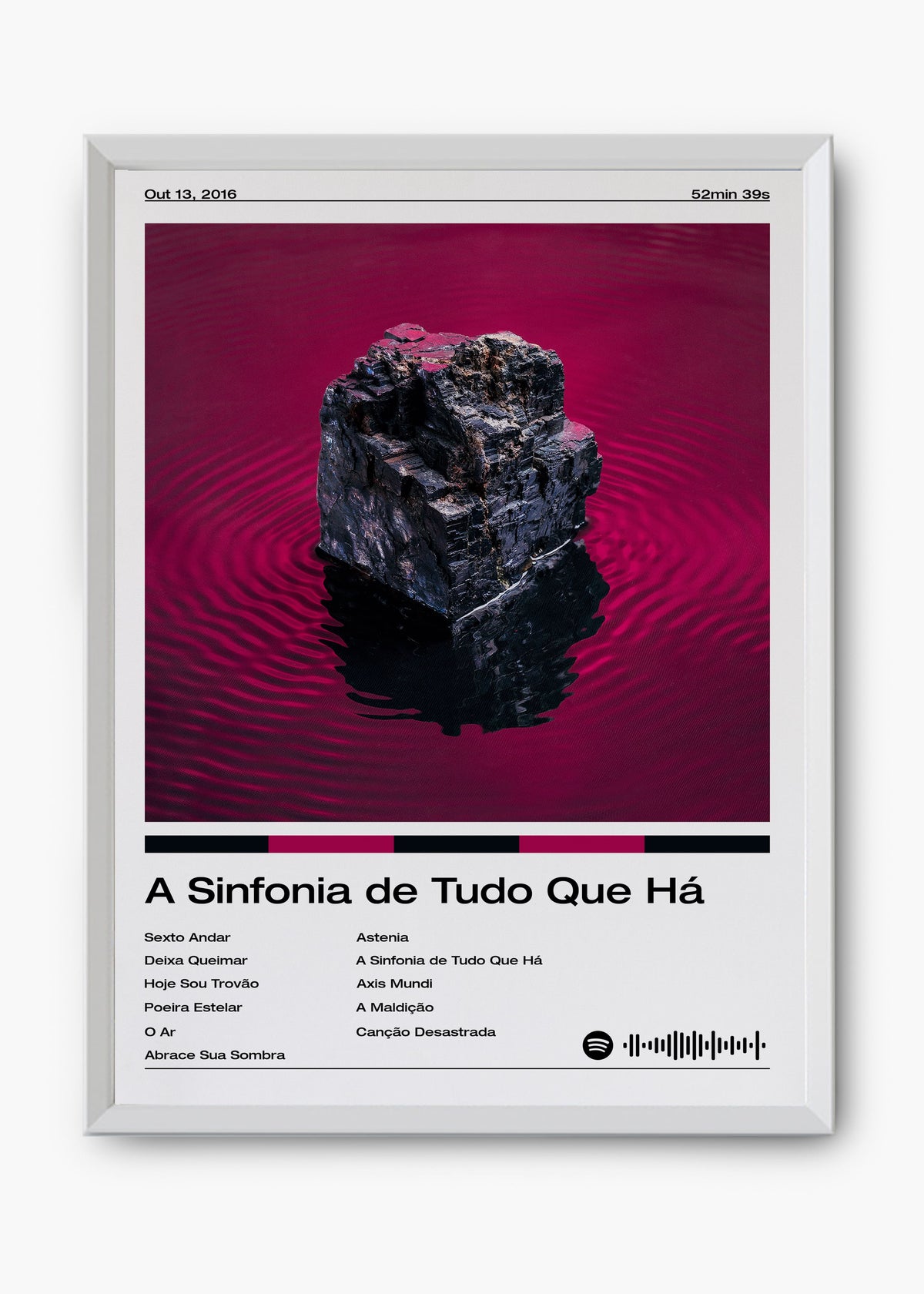 Quadro decorativo Fresno A Sinfonia de Tudo Que Há — arte musical para parede | Cübe Quadros