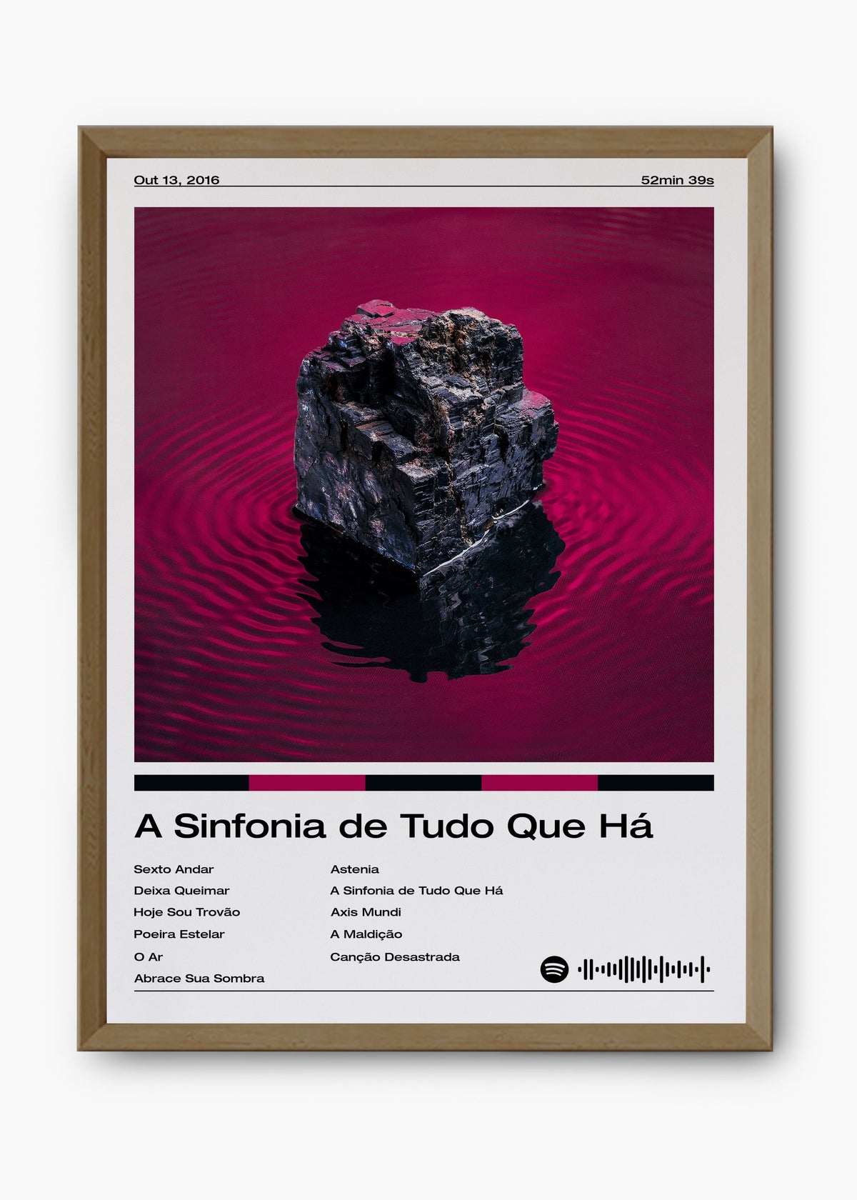 Quadro decorativo Fresno A Sinfonia de Tudo Que Há — arte musical para parede | Cübe Quadros