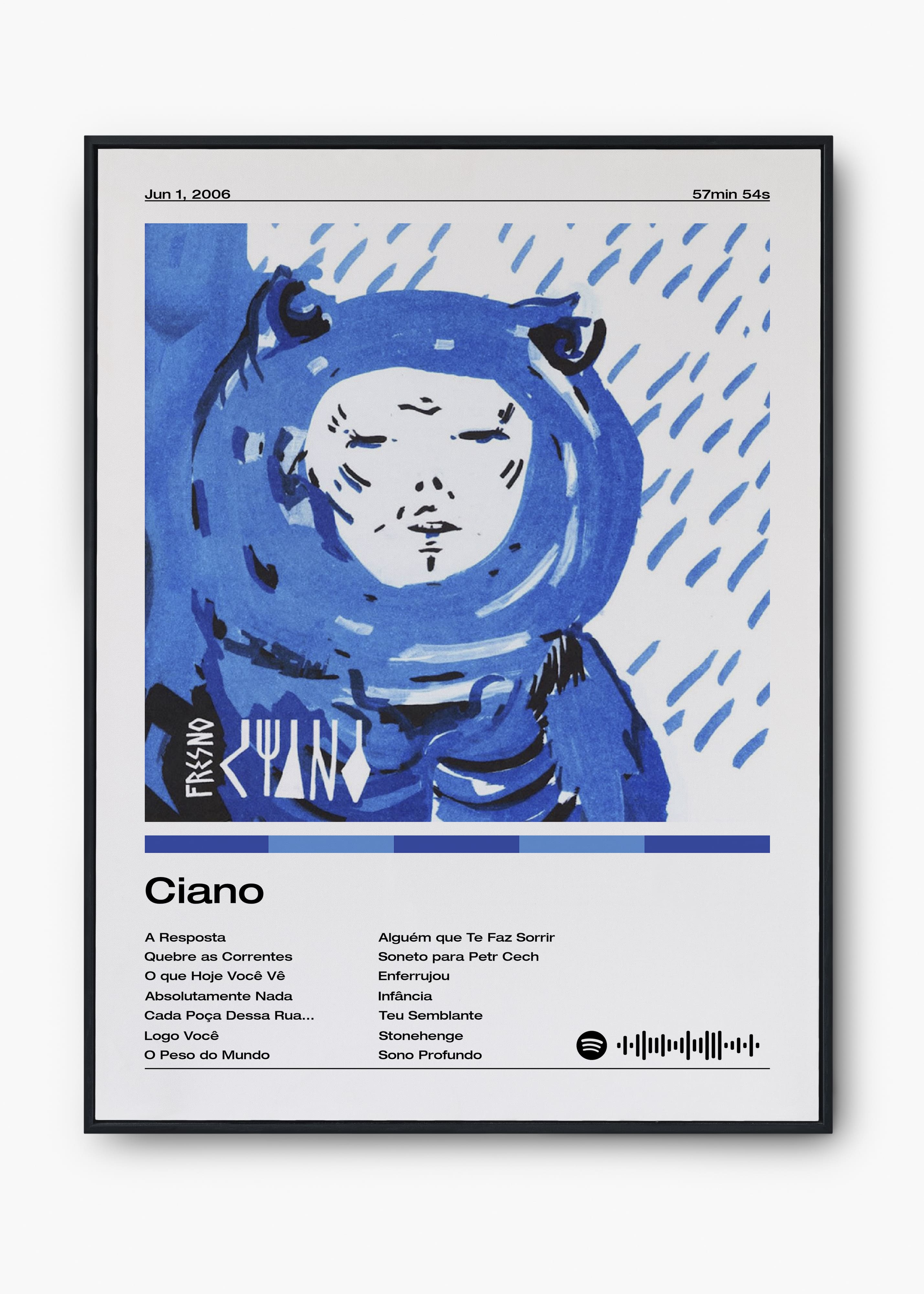 Quadro Fresno Ciano