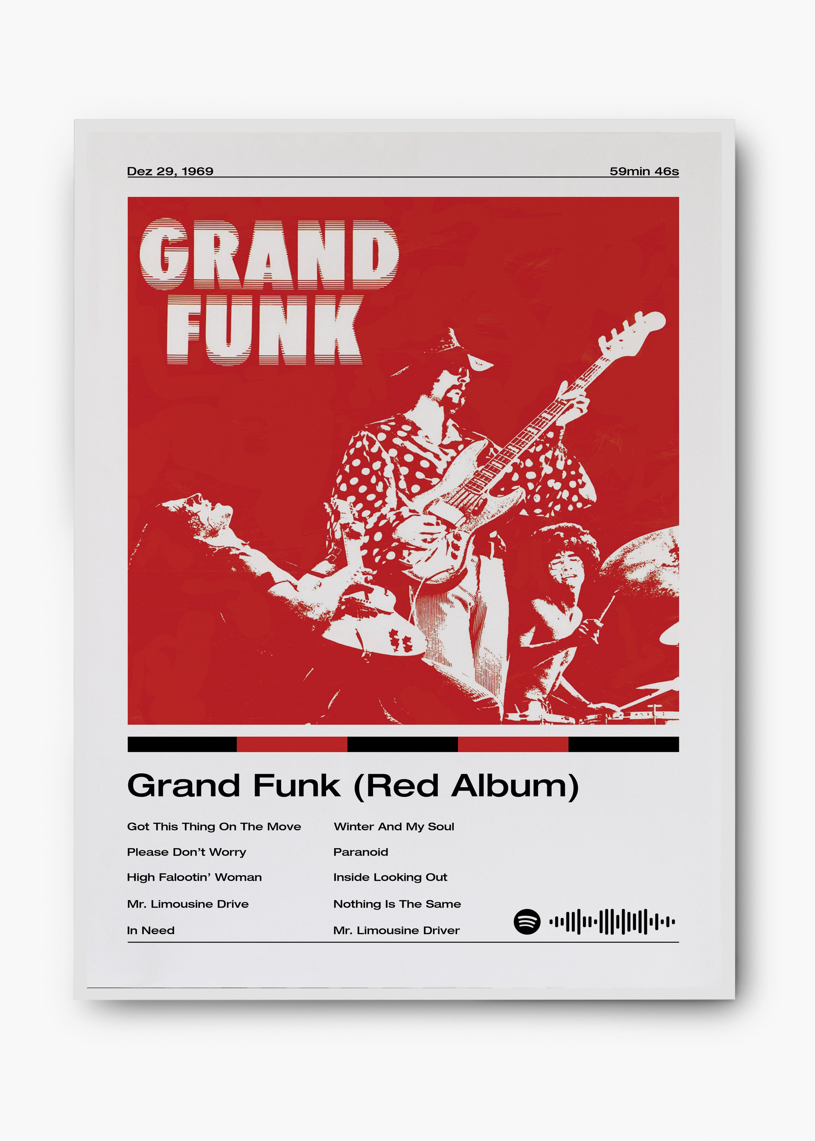 Quadro Grand Funk Grand Funk (Red Album)