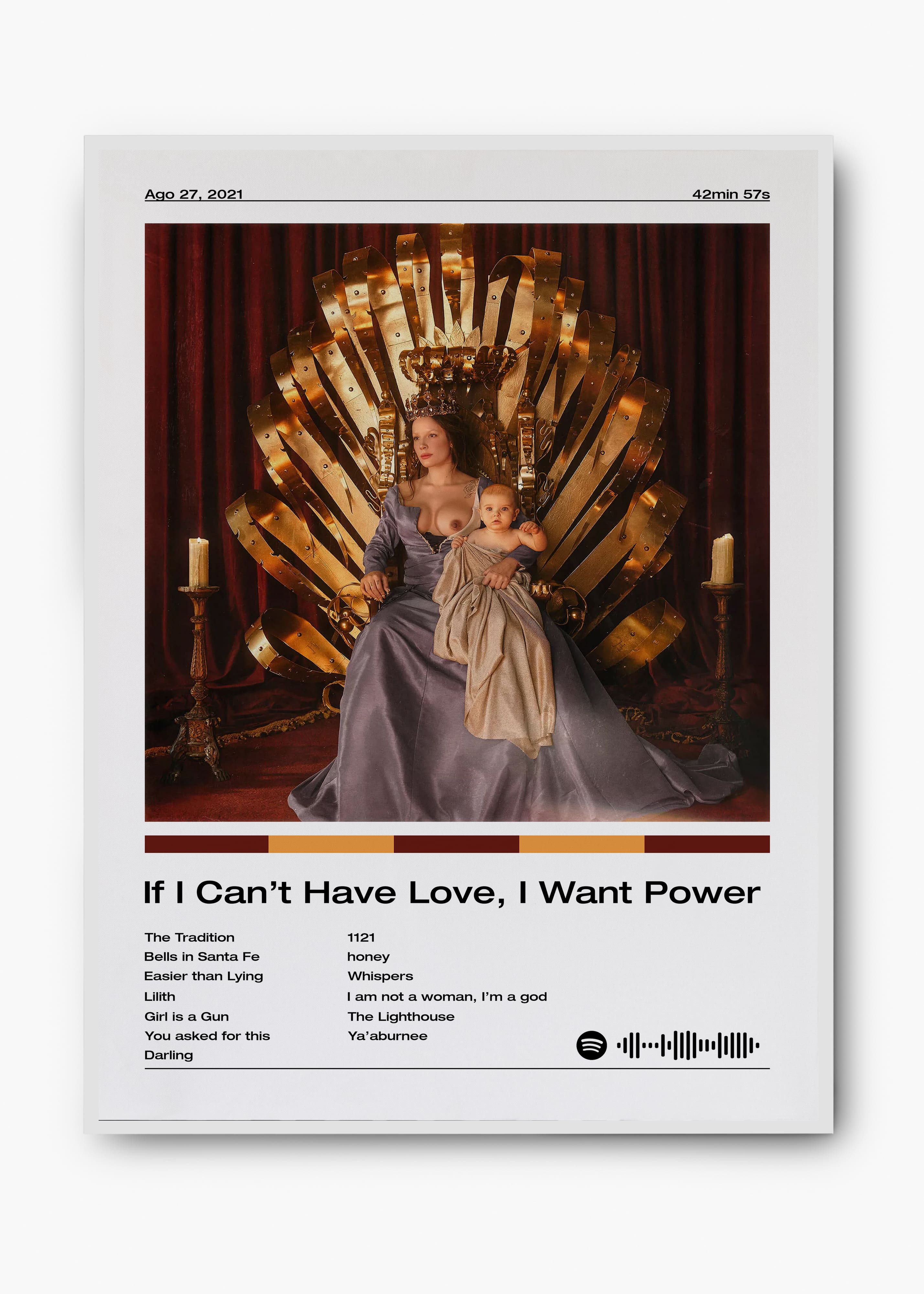 Quadro Halsey If I Can't Have Love, I Want Power