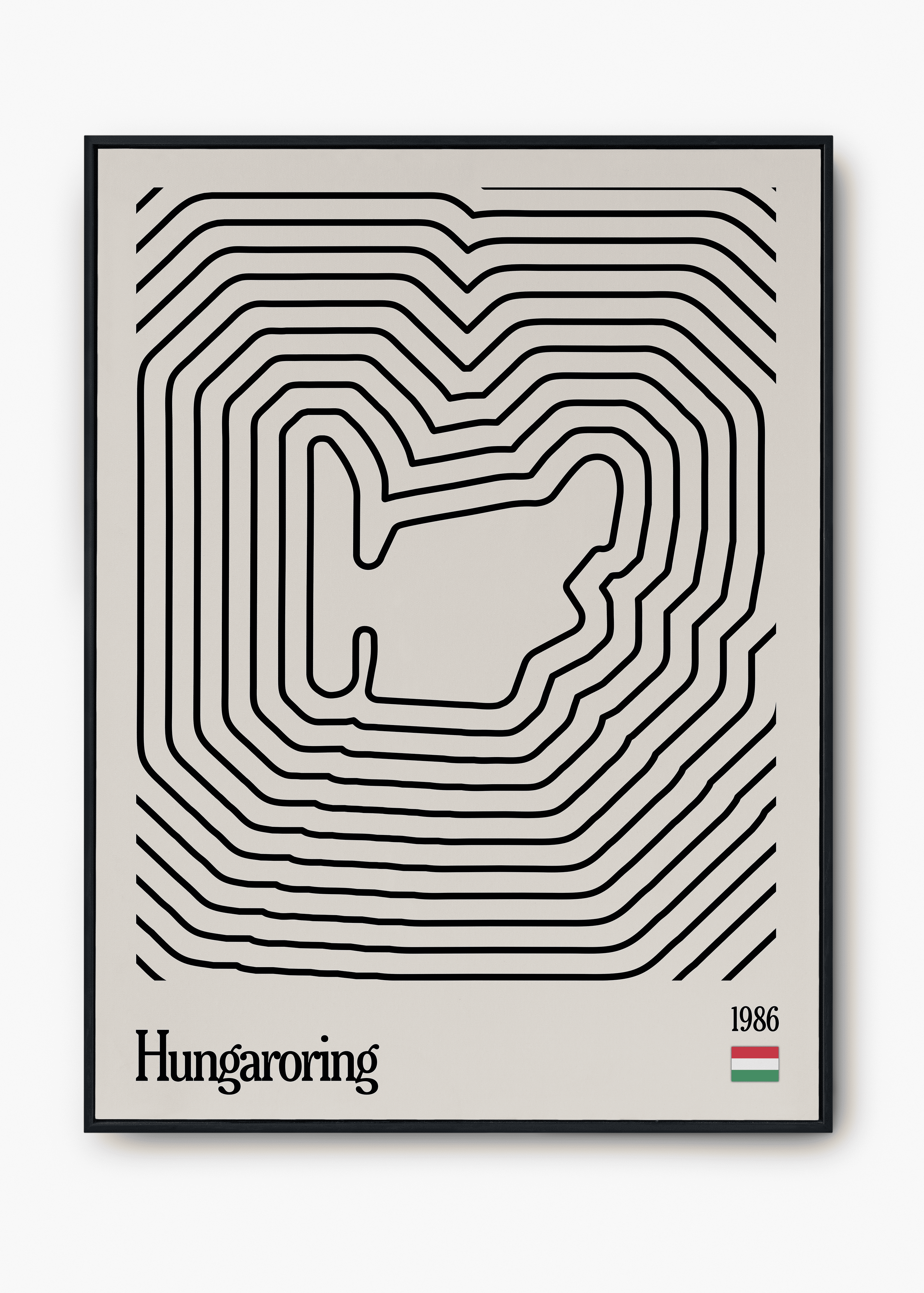 Quadro Hugaroring Hungria Mosaic