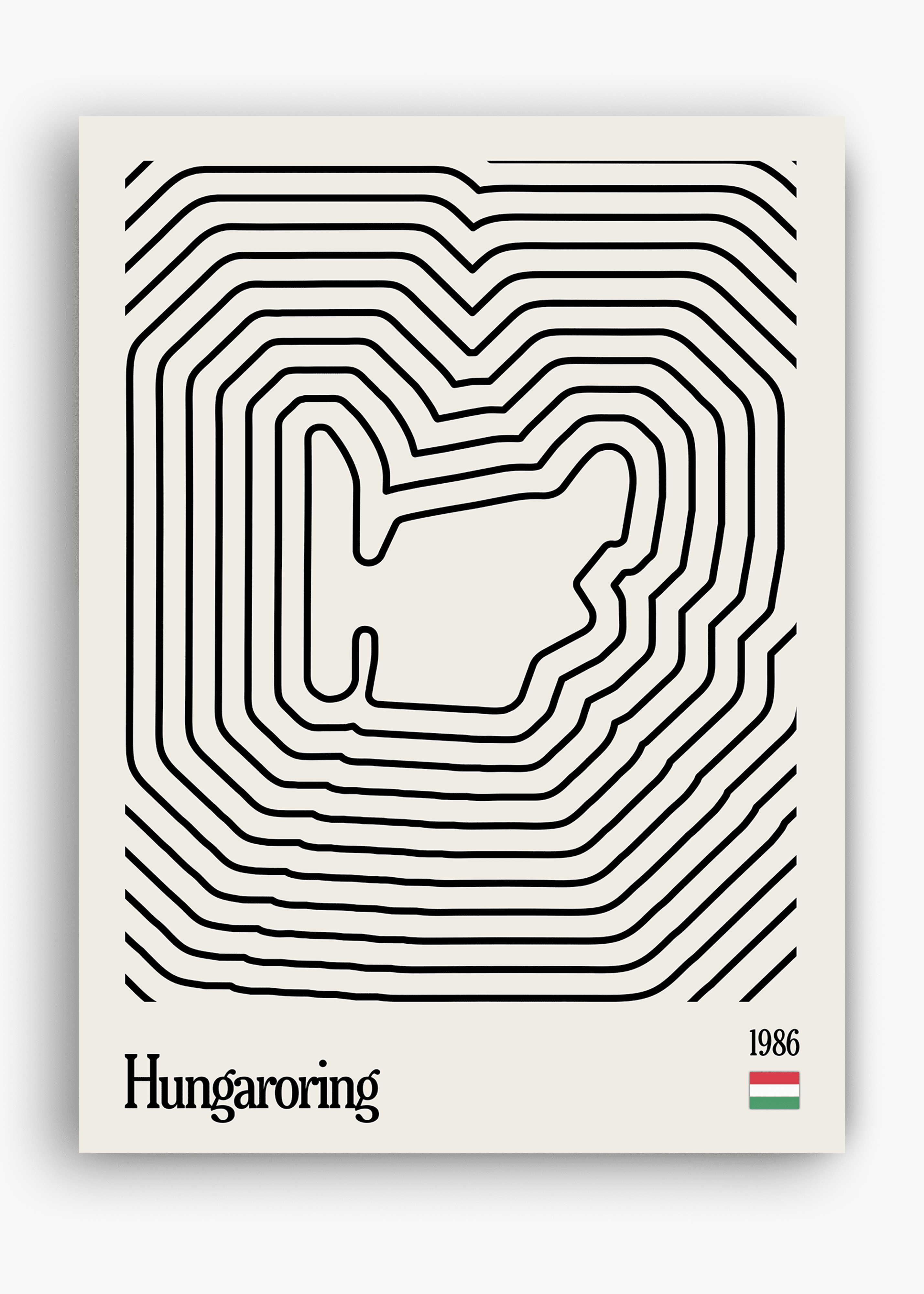 Quadro Hugaroring Hungria Mosaic
