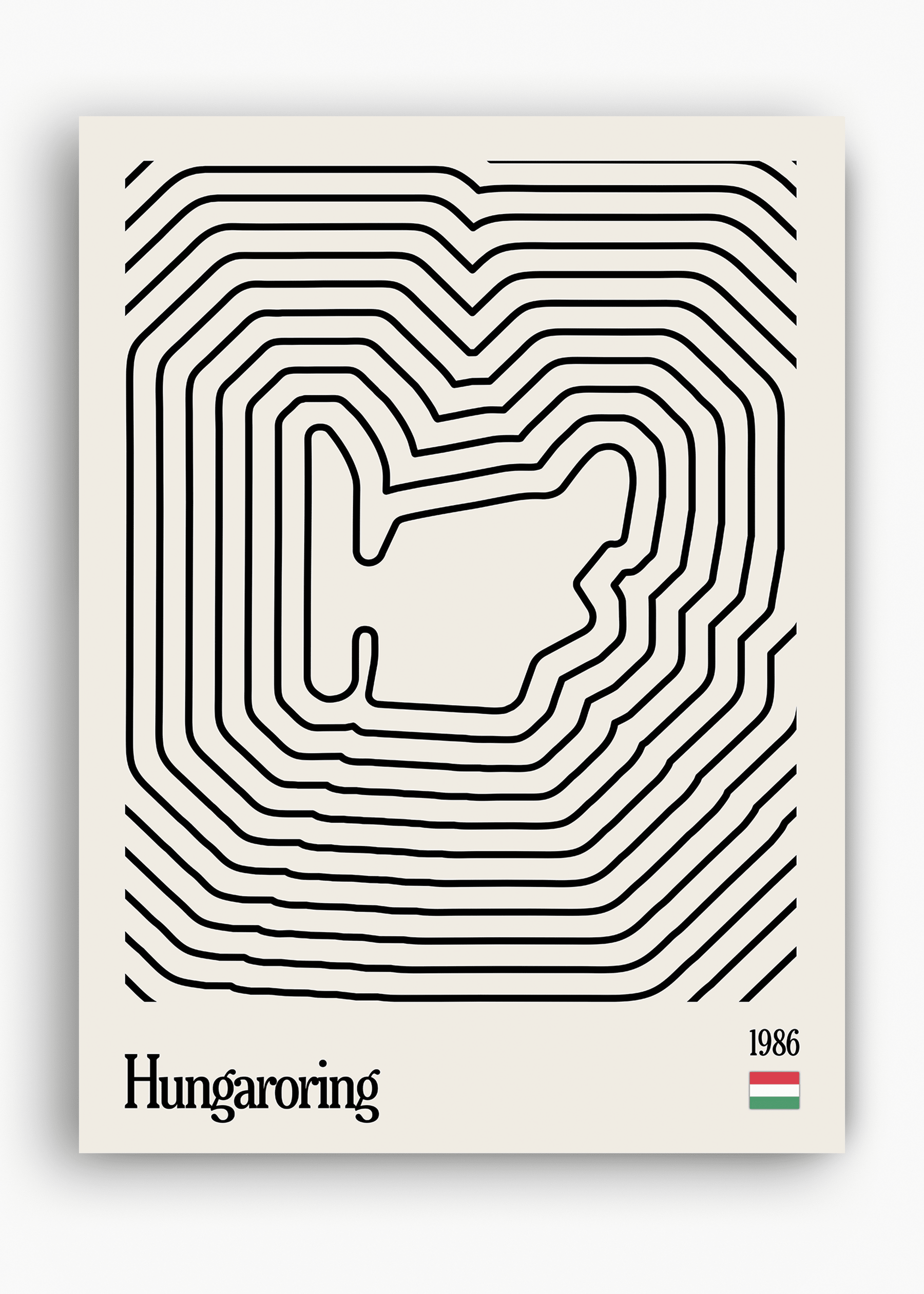 Quadro Hugaroring Hungria Mosaic