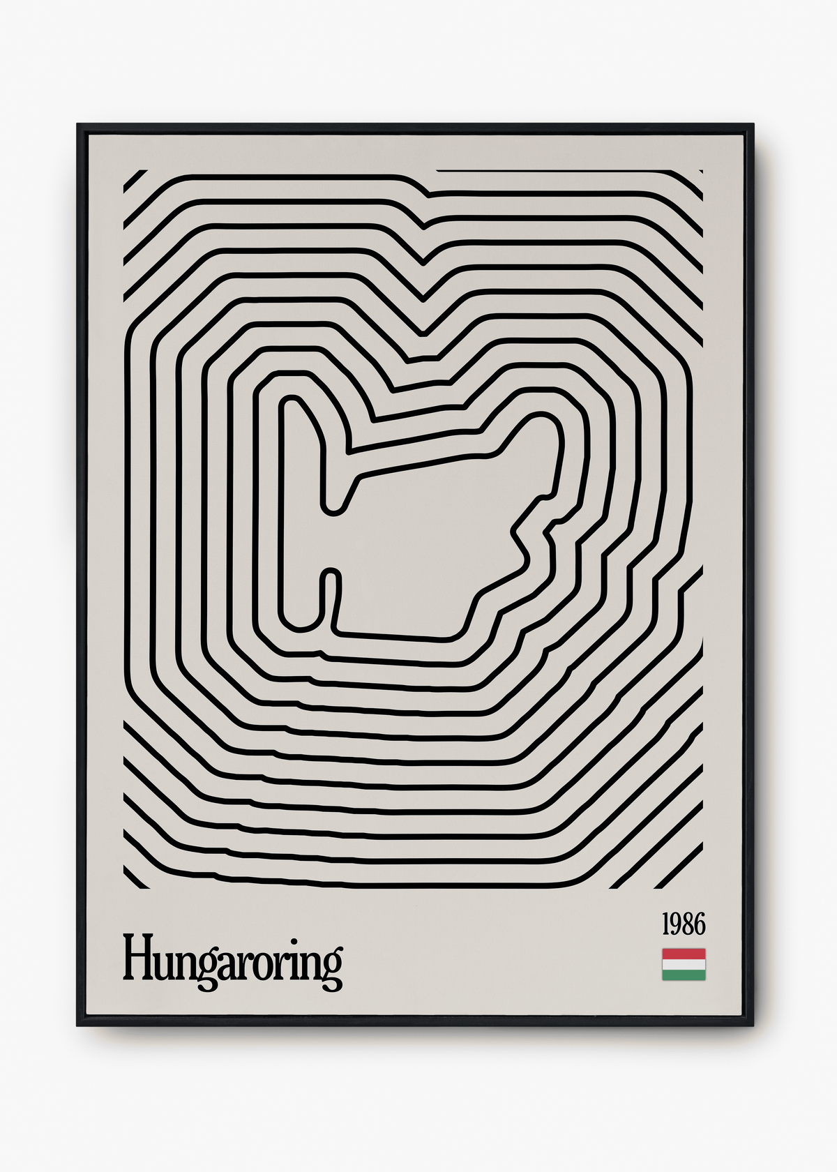 Quadro Hugaroring Hungria Mosaic