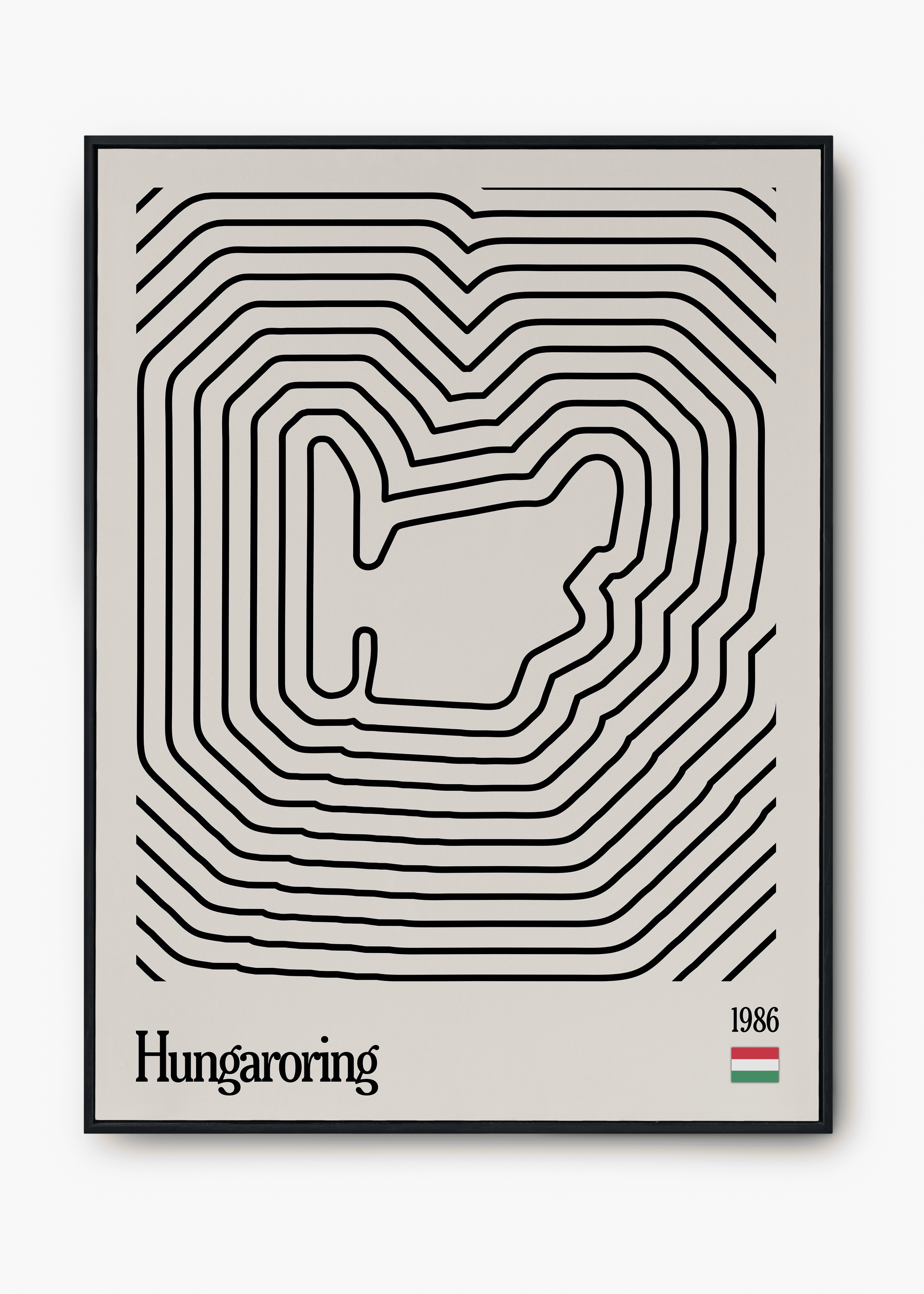 Quadro Hugaroring Hungria Mosaic