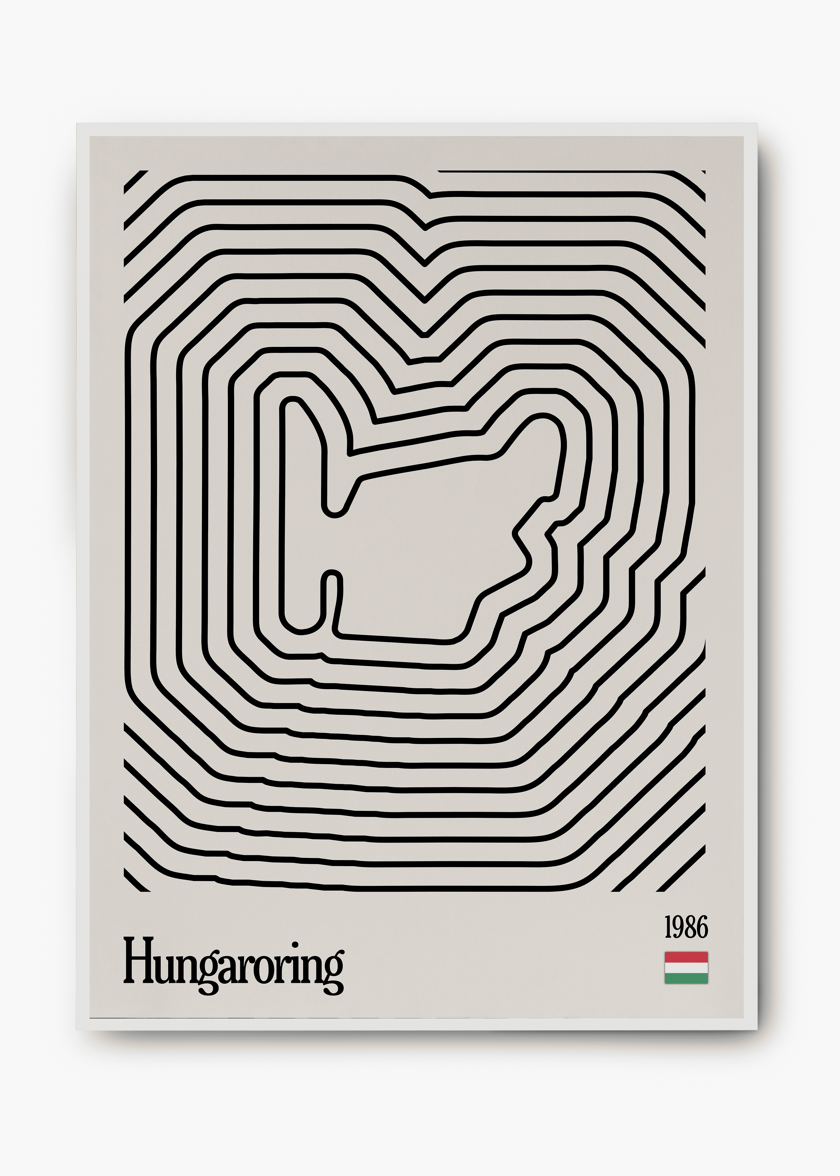 Quadro Hugaroring Hungria Mosaic