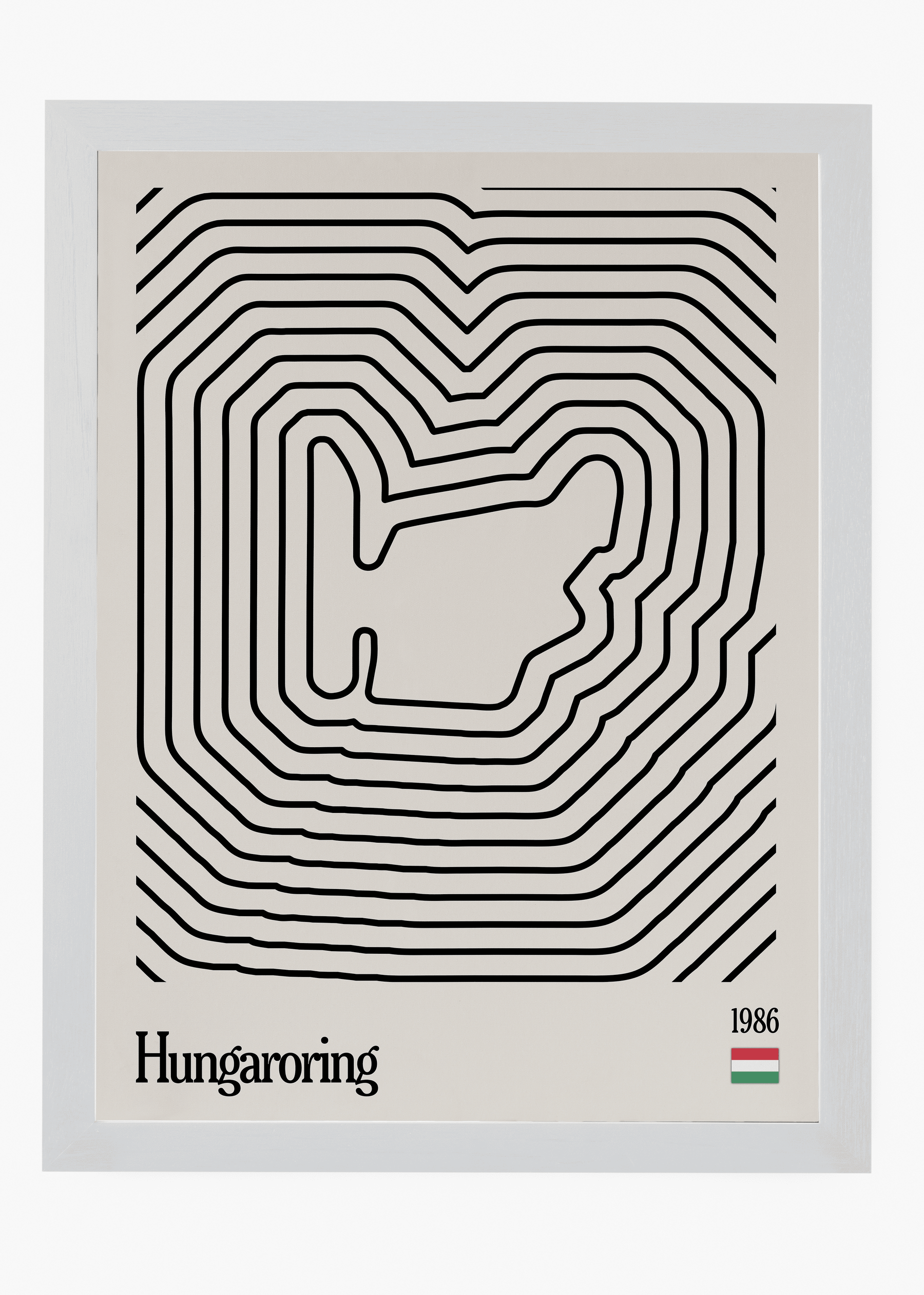 Quadro Hugaroring Hungria Mosaic