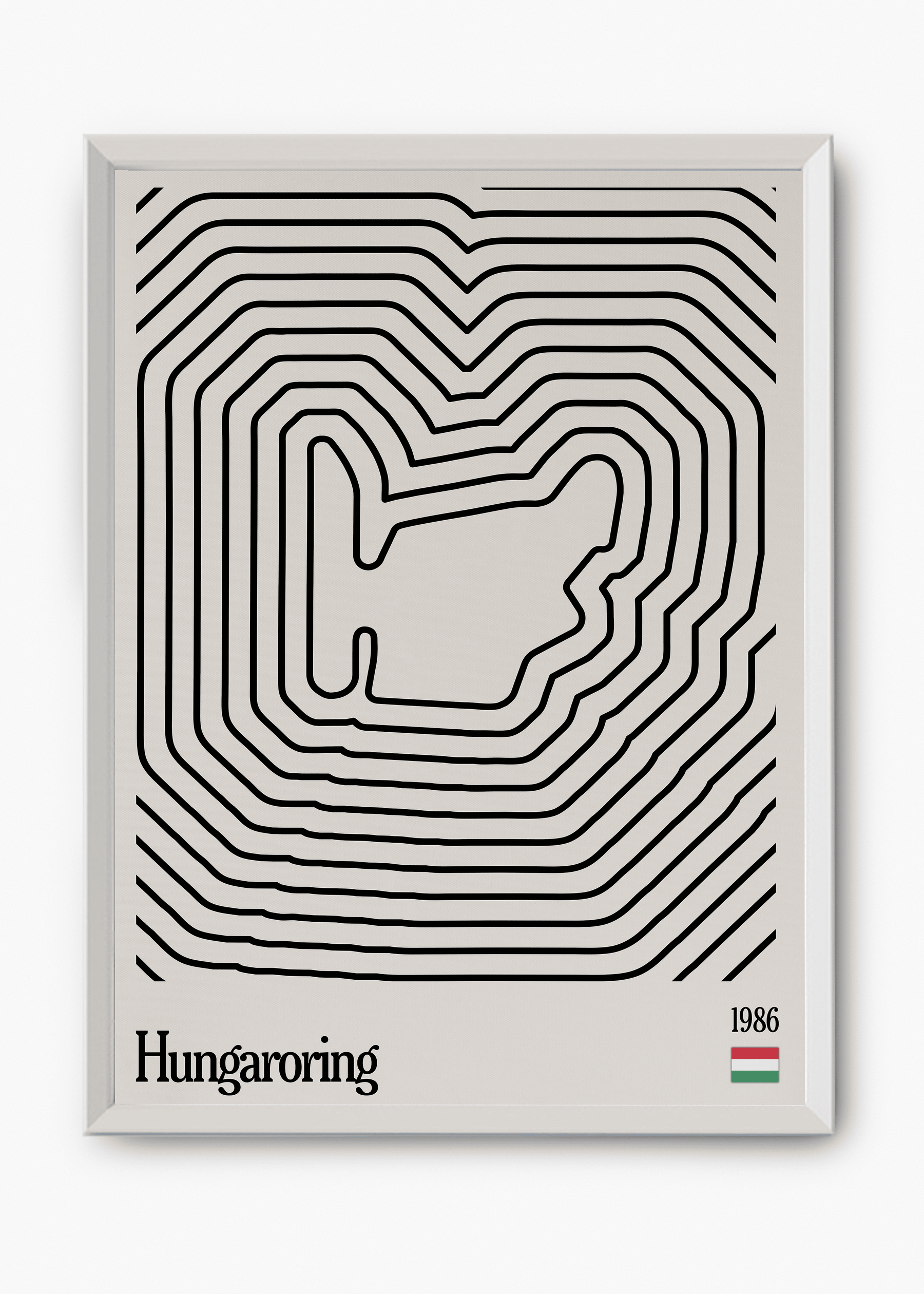Quadro Hugaroring Hungria Mosaic