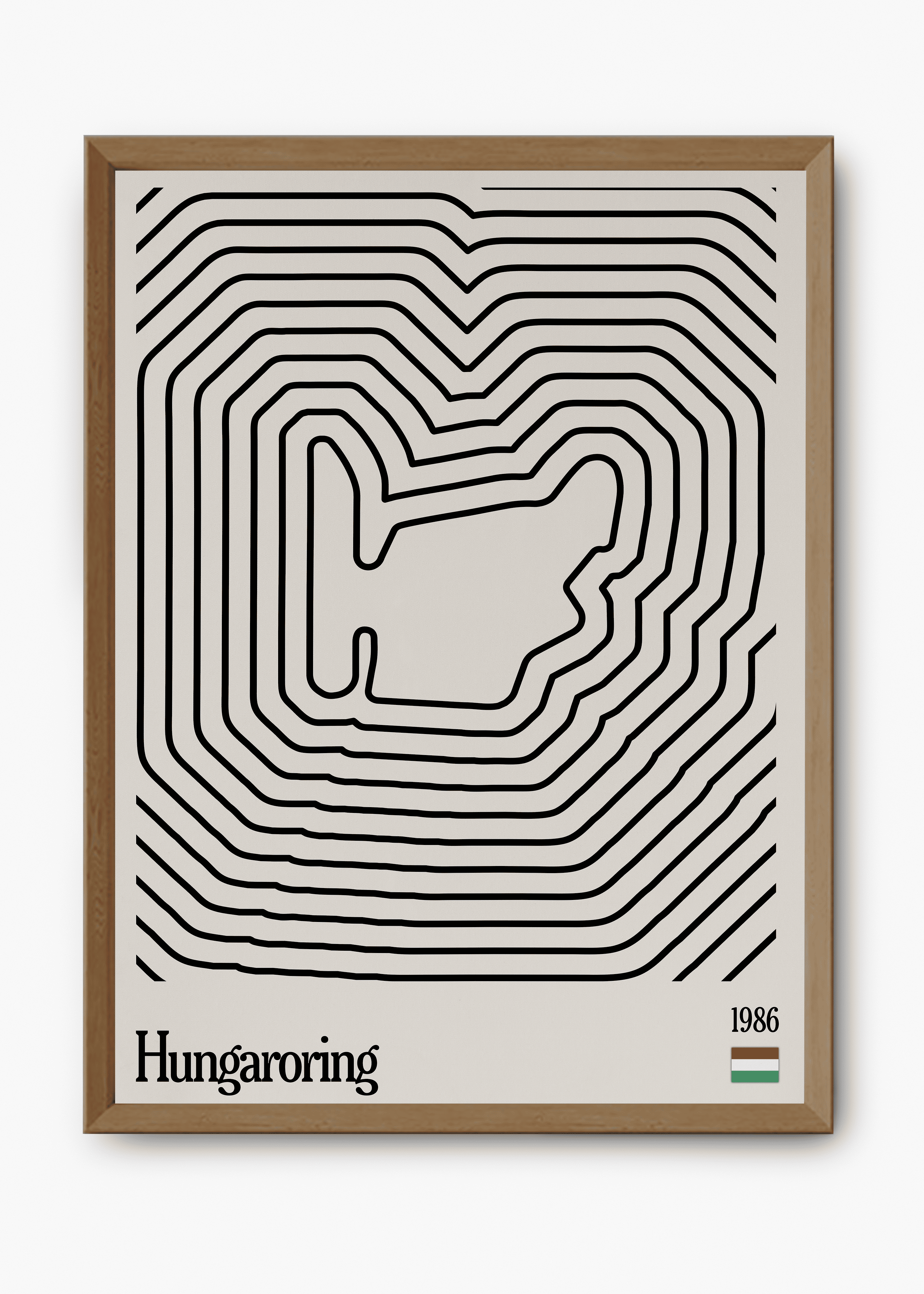 Quadro Hugaroring Hungria Mosaic