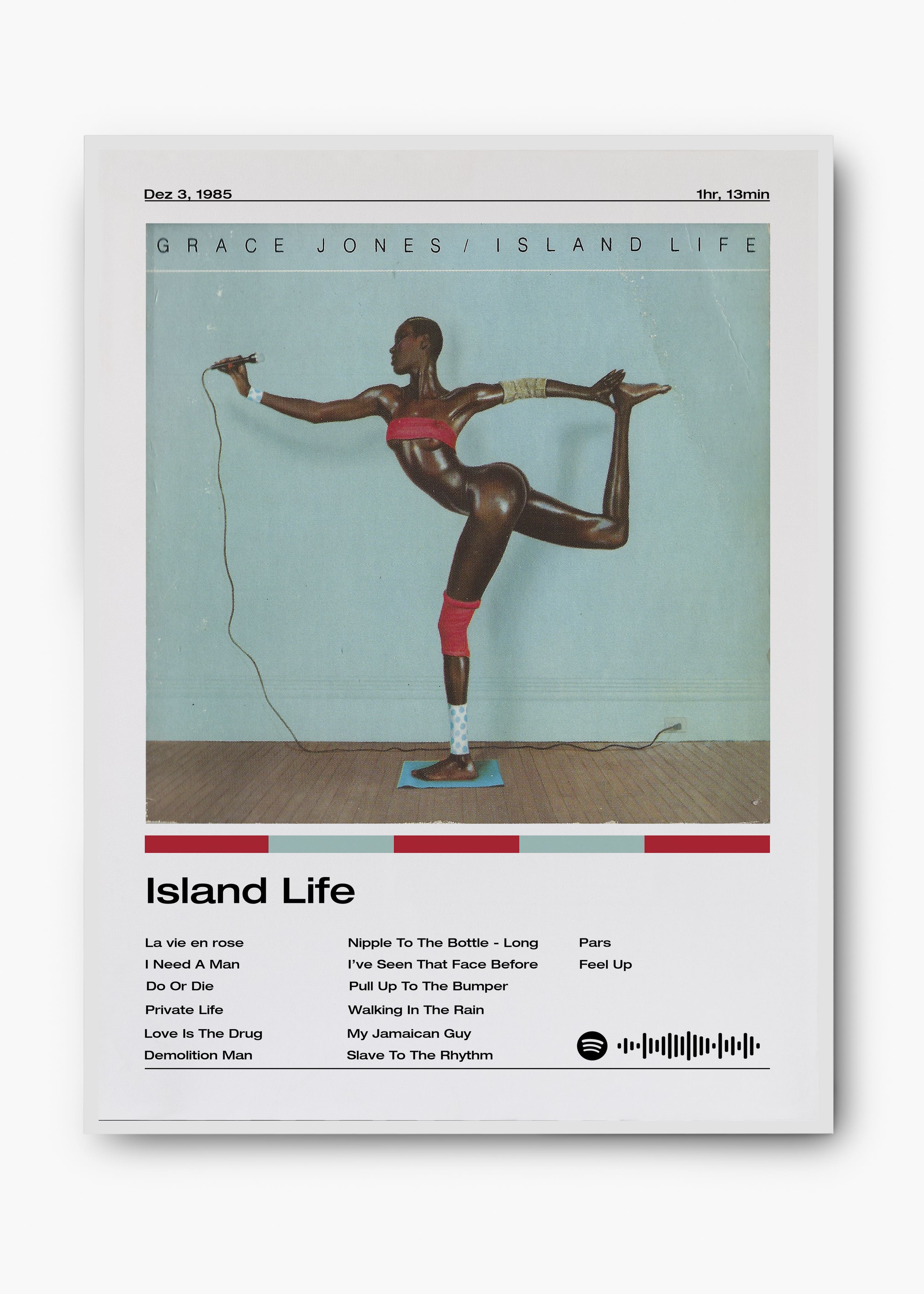 Quadro Grace Jones Island Life