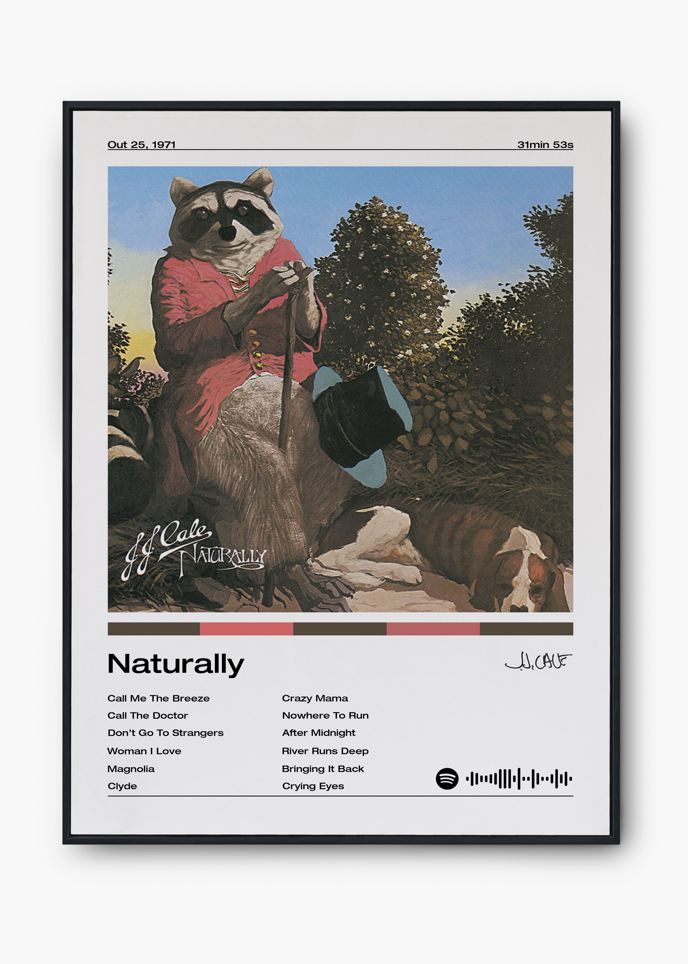 Quadro J. J. Cale Naturally