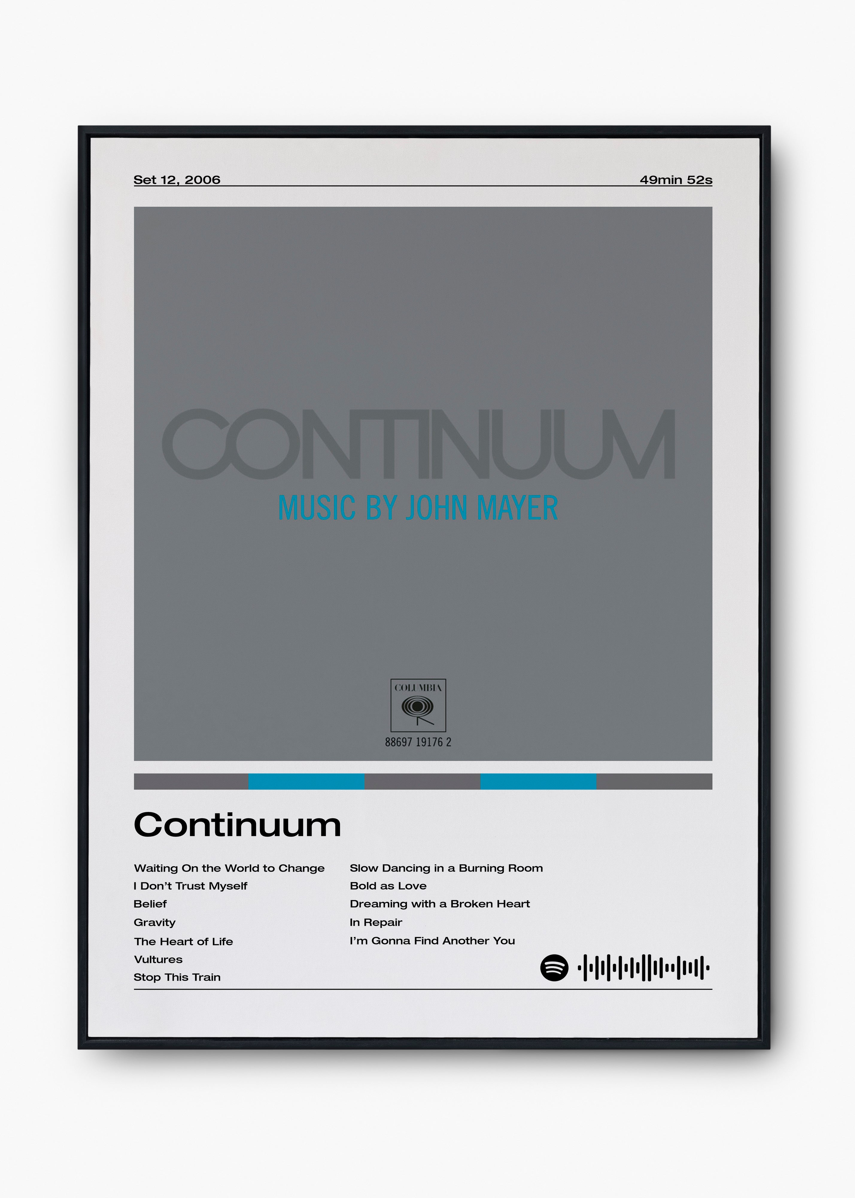 Quadro John Mayer Continuum