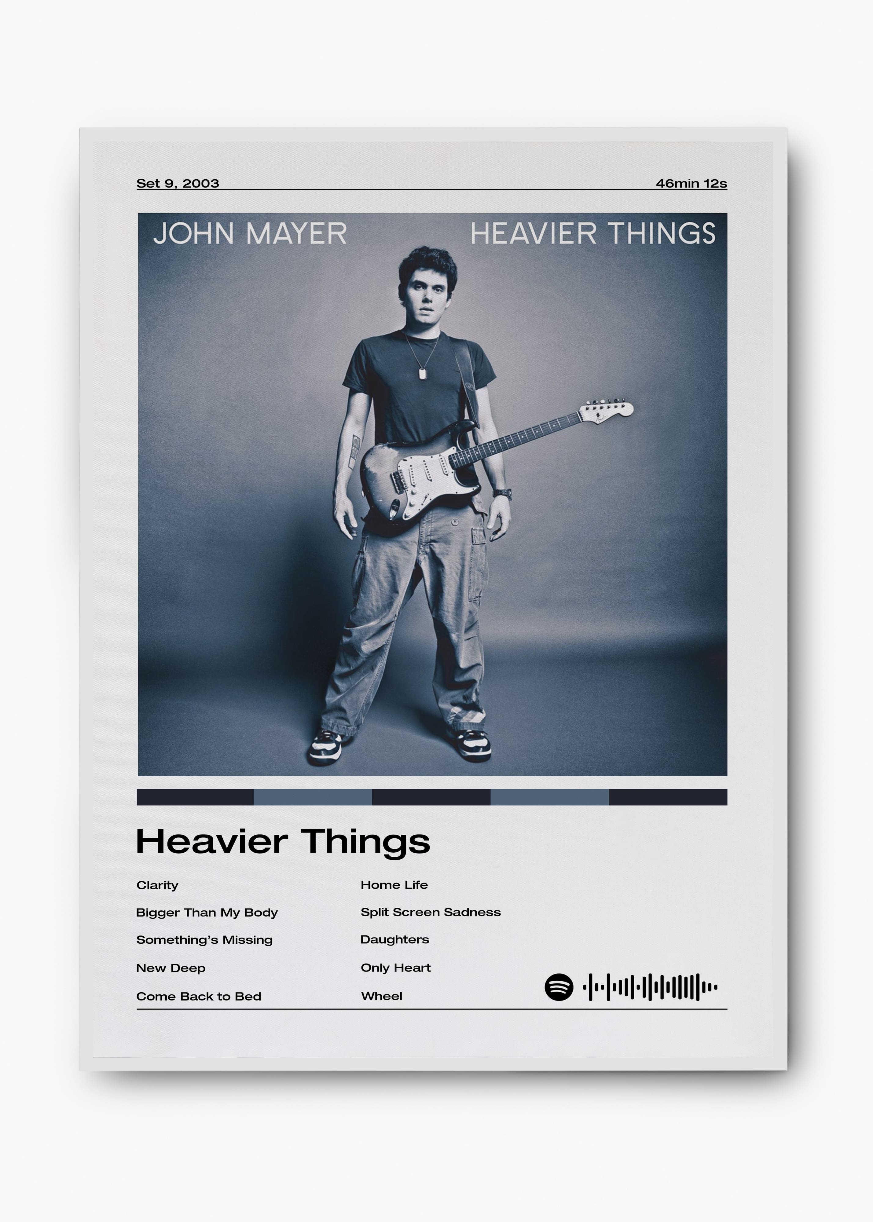 Quadro John Mayer Heavier Things