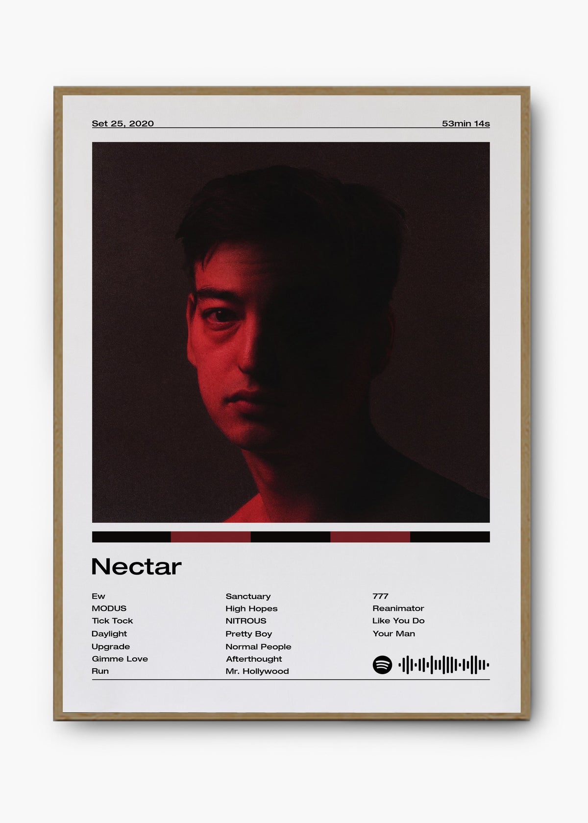 Quadro decorativo Joji Nectar — arte musical para parede | Cübe Quadros
