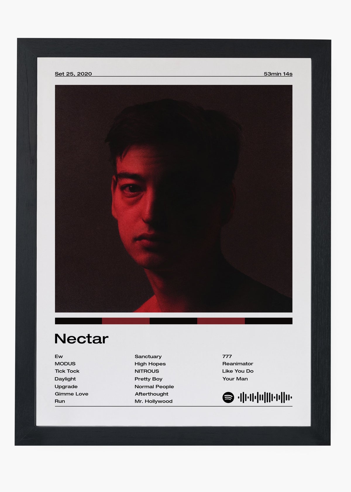Quadro decorativo Joji Nectar — arte musical para parede | Cübe Quadros