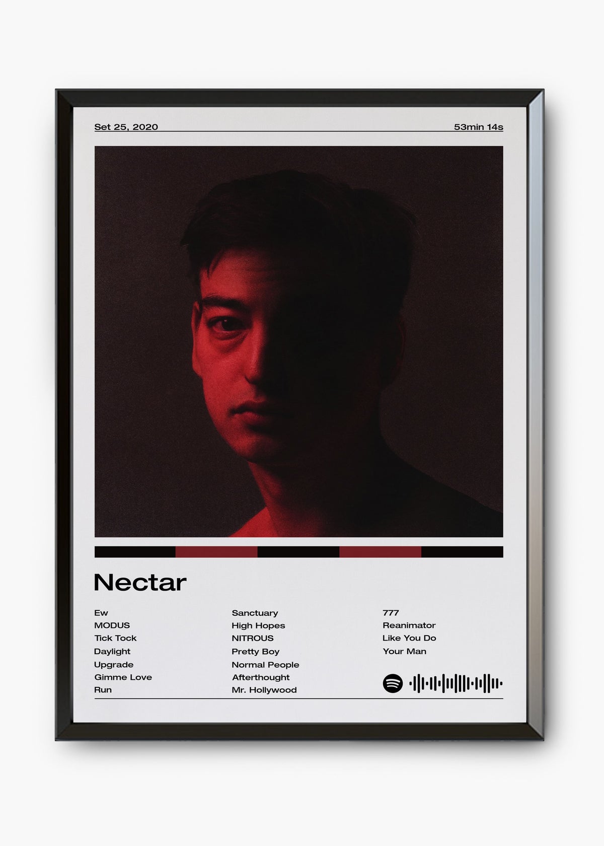 Quadro decorativo Joji Nectar — arte musical para parede | Cübe Quadros