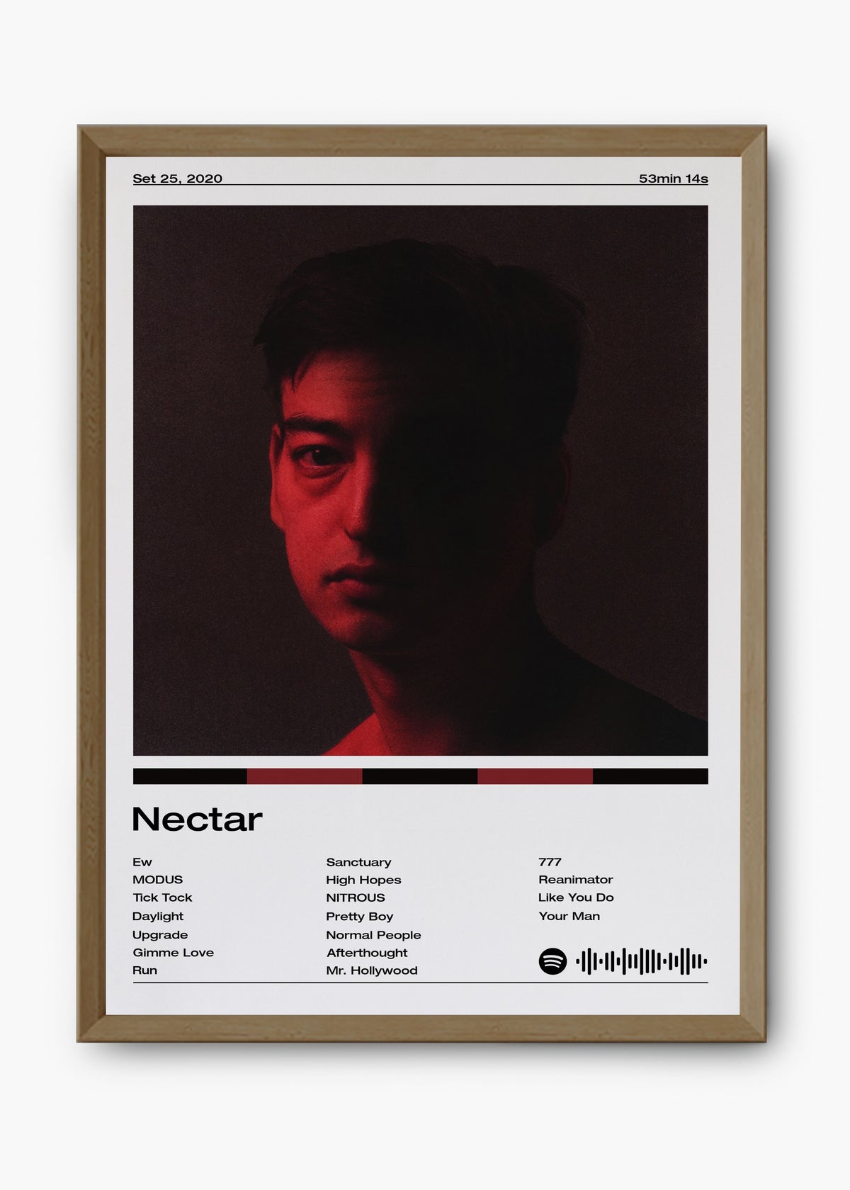 Quadro decorativo Joji Nectar — arte musical para parede | Cübe Quadros