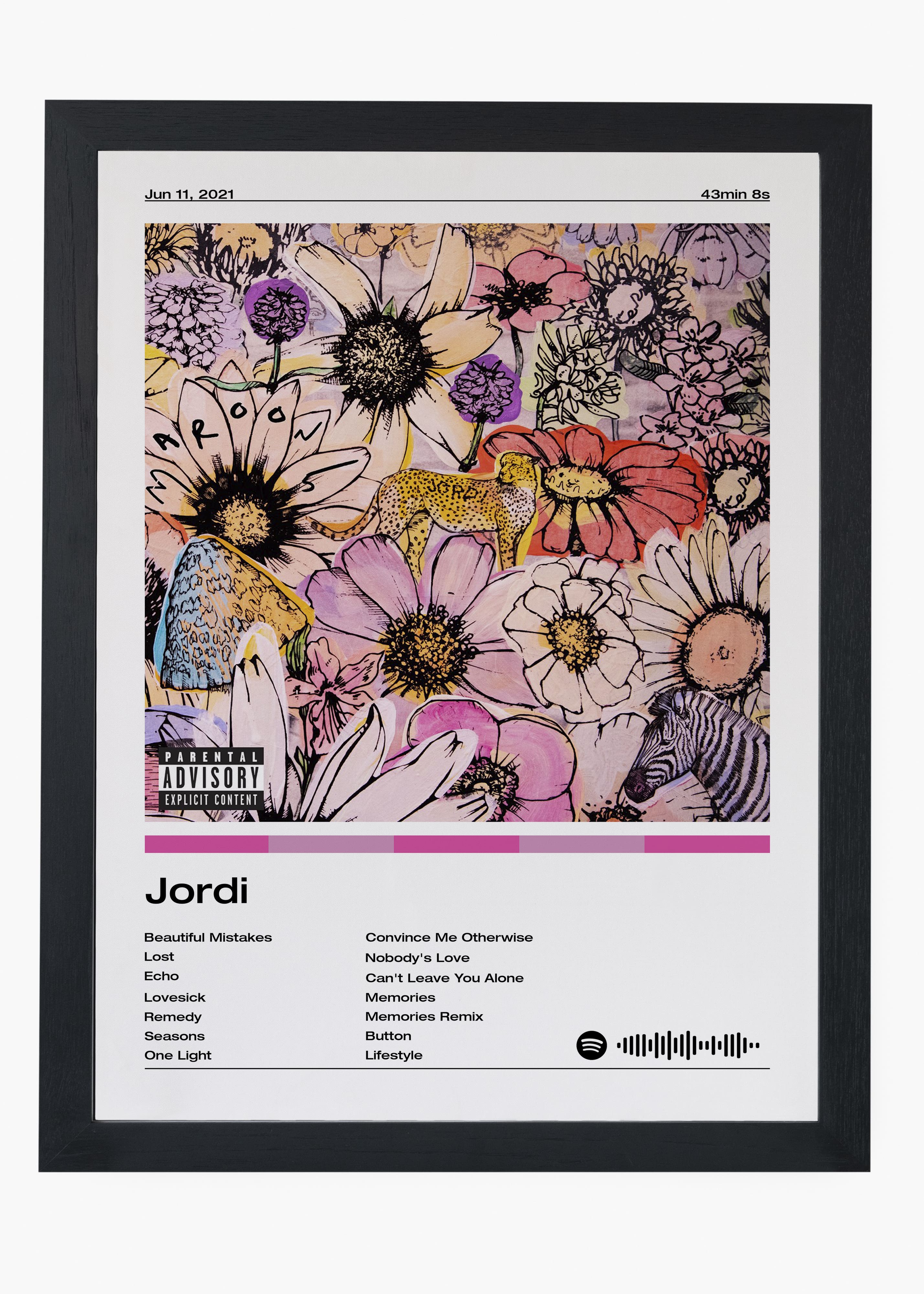 Quadro decorativo Jordi — arte musical para parede | Cübe Quadros