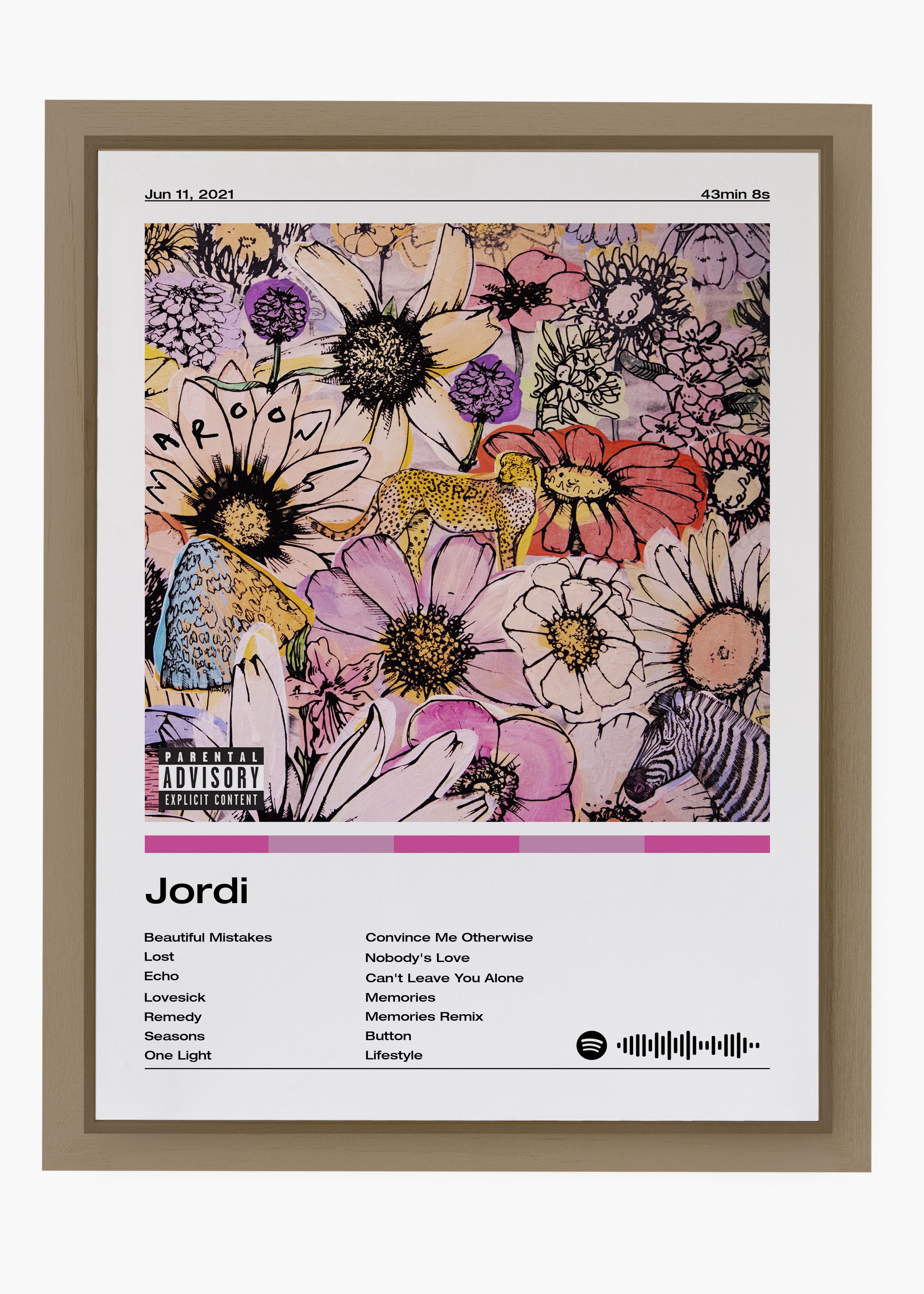 Quadro decorativo Jordi — arte musical para parede | Cübe Quadros