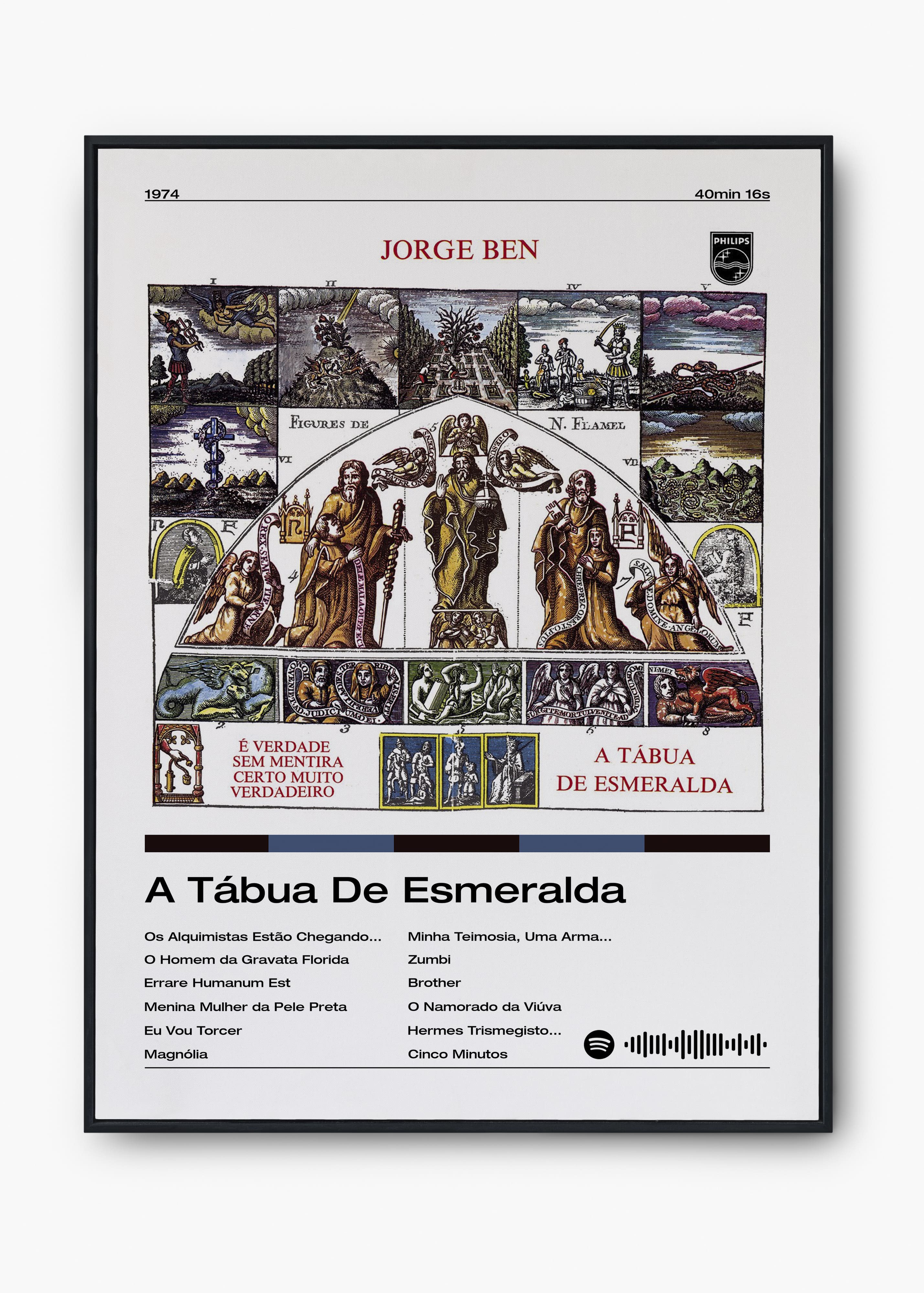 Quadro Jorge Ben A Tábua de Esmeralda