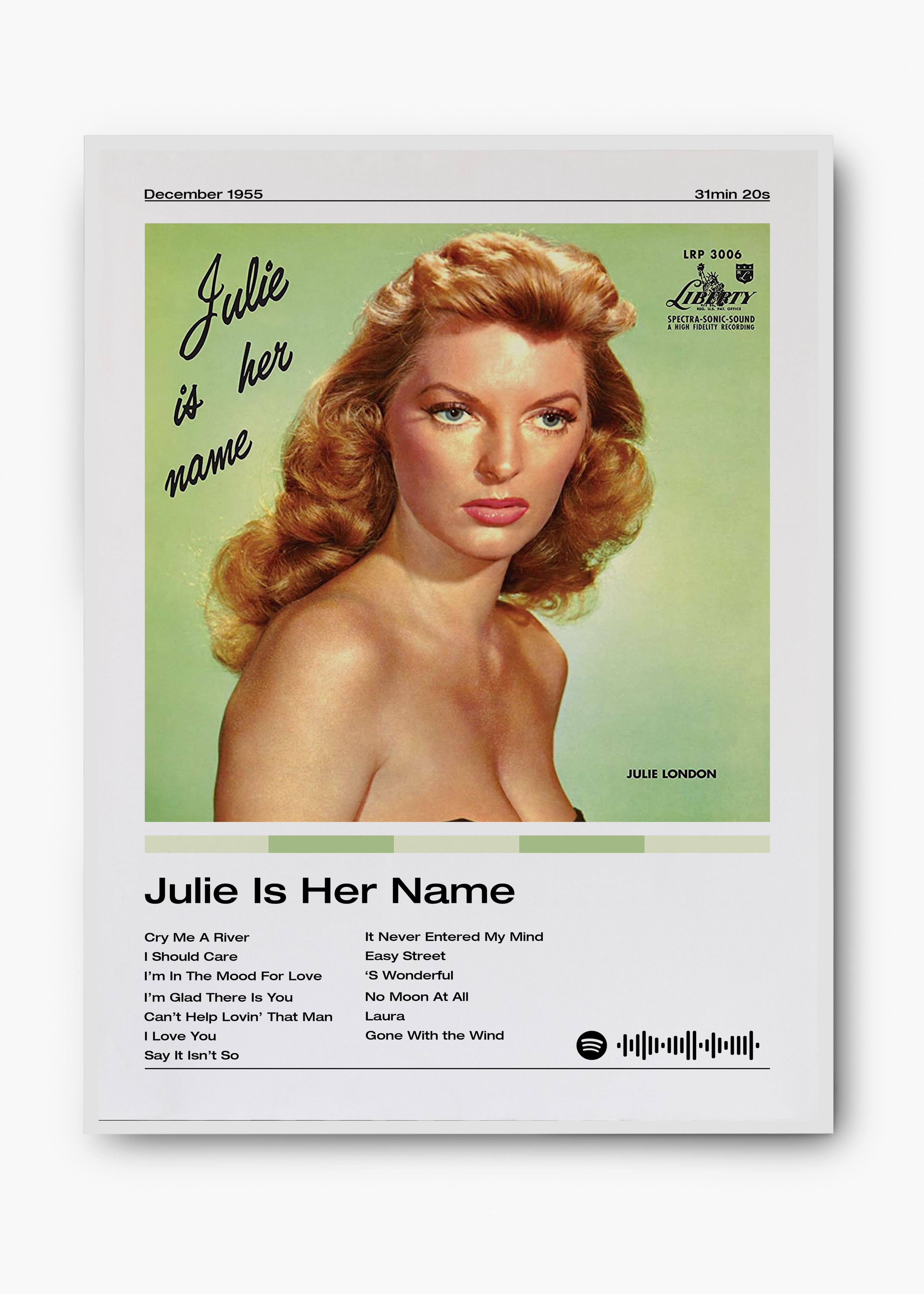 Quadro Julie London Julie Is Her Name