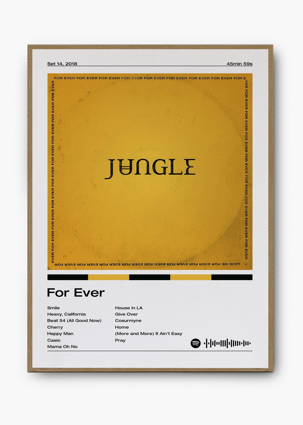 Quadro decorativo Jungle For Ever — arte musical para parede | Cübe Quadros