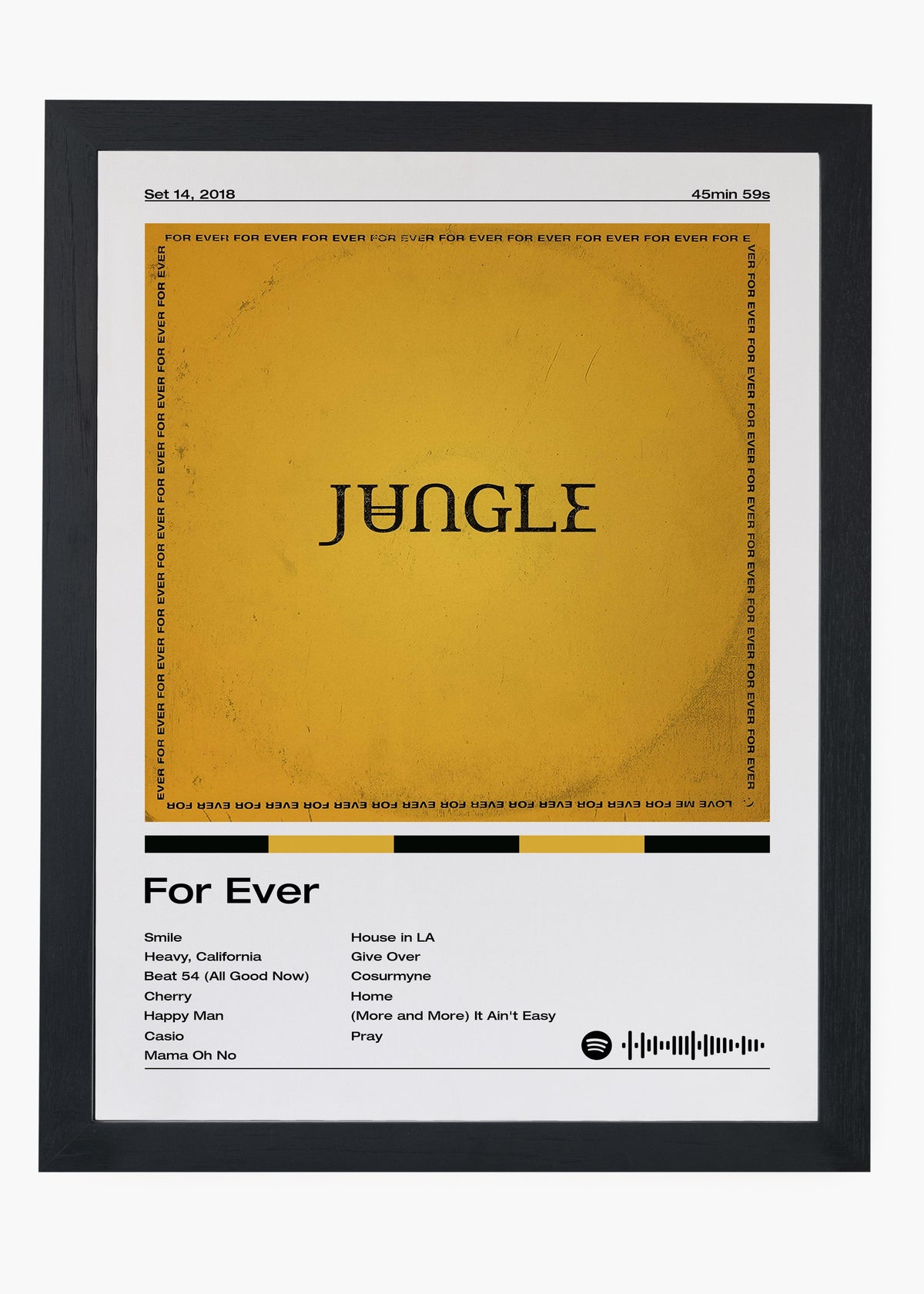 Quadro decorativo Jungle For Ever — arte musical para parede | Cübe Quadros
