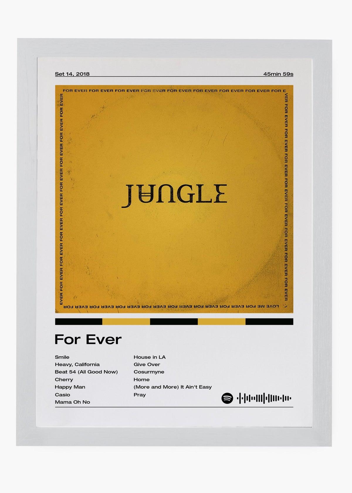 Quadro decorativo Jungle For Ever — arte musical para parede | Cübe Quadros