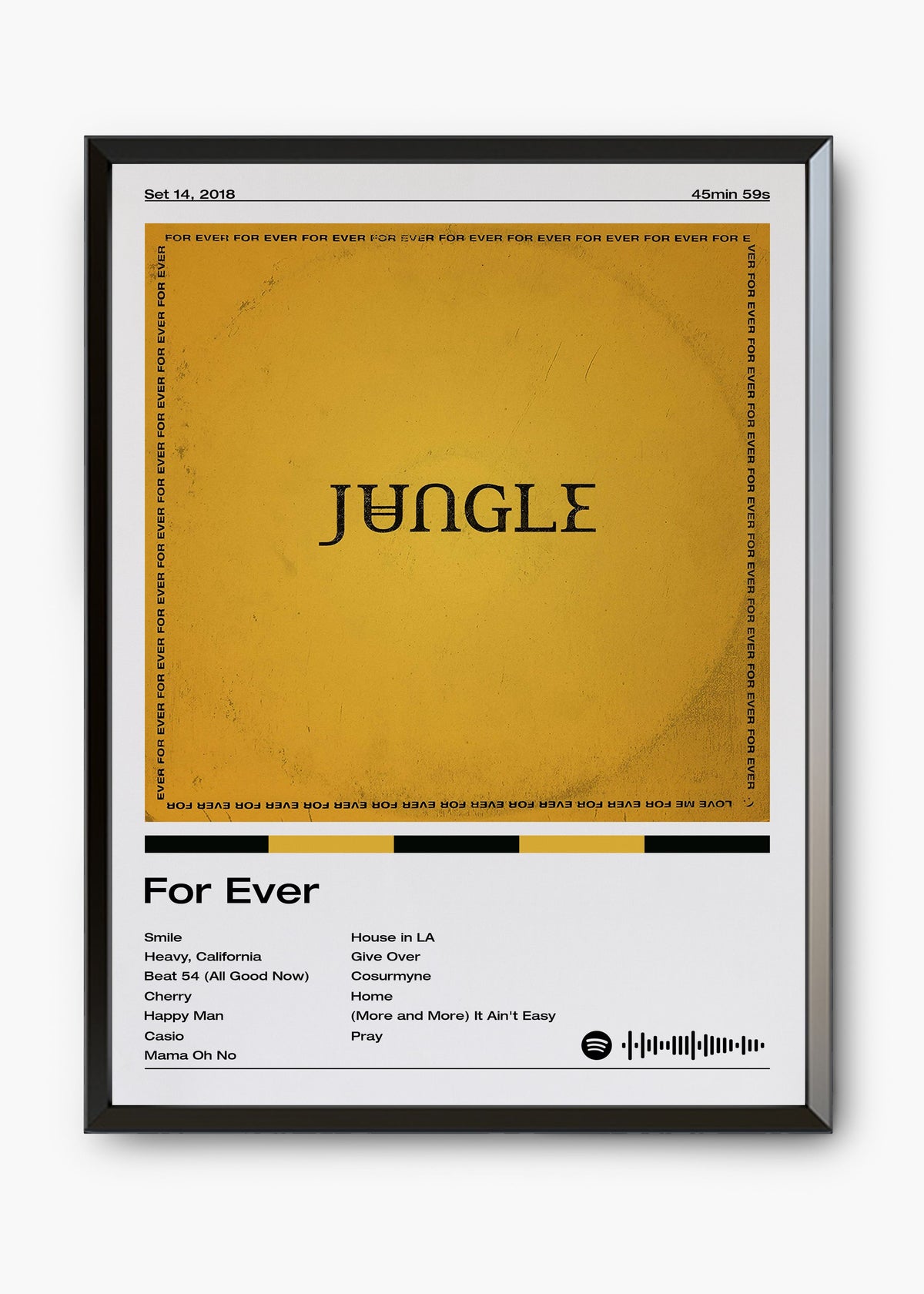 Quadro decorativo Jungle For Ever — arte musical para parede | Cübe Quadros