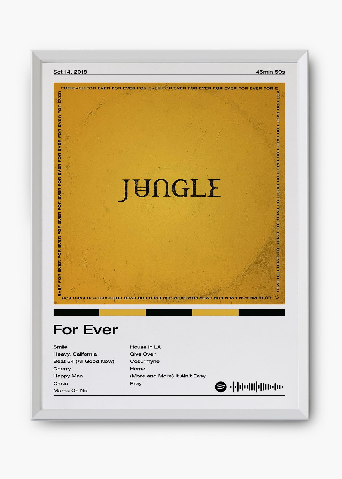 Quadro decorativo Jungle For Ever — arte musical para parede | Cübe Quadros