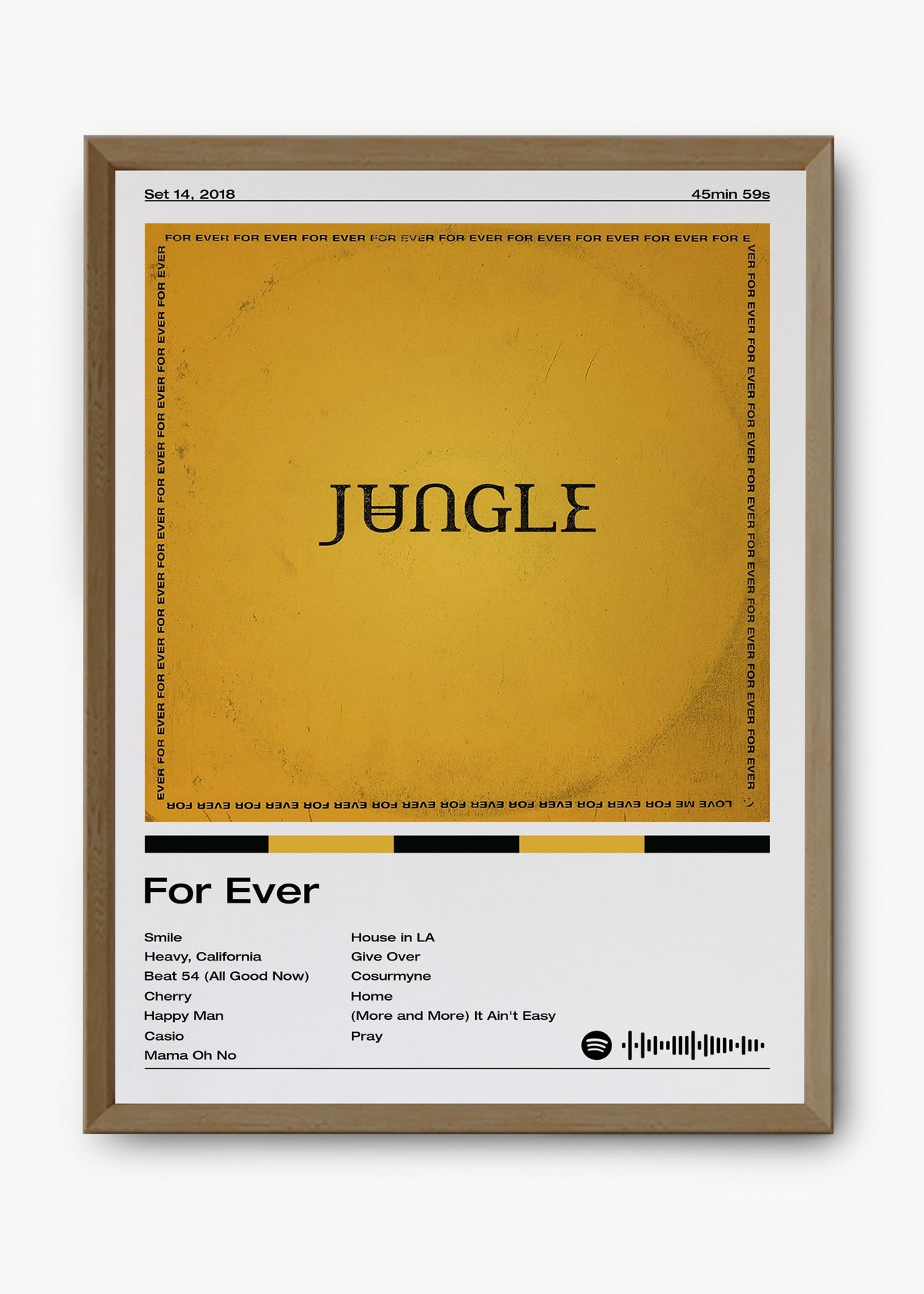 Quadro decorativo Jungle For Ever — arte musical para parede | Cübe Quadros